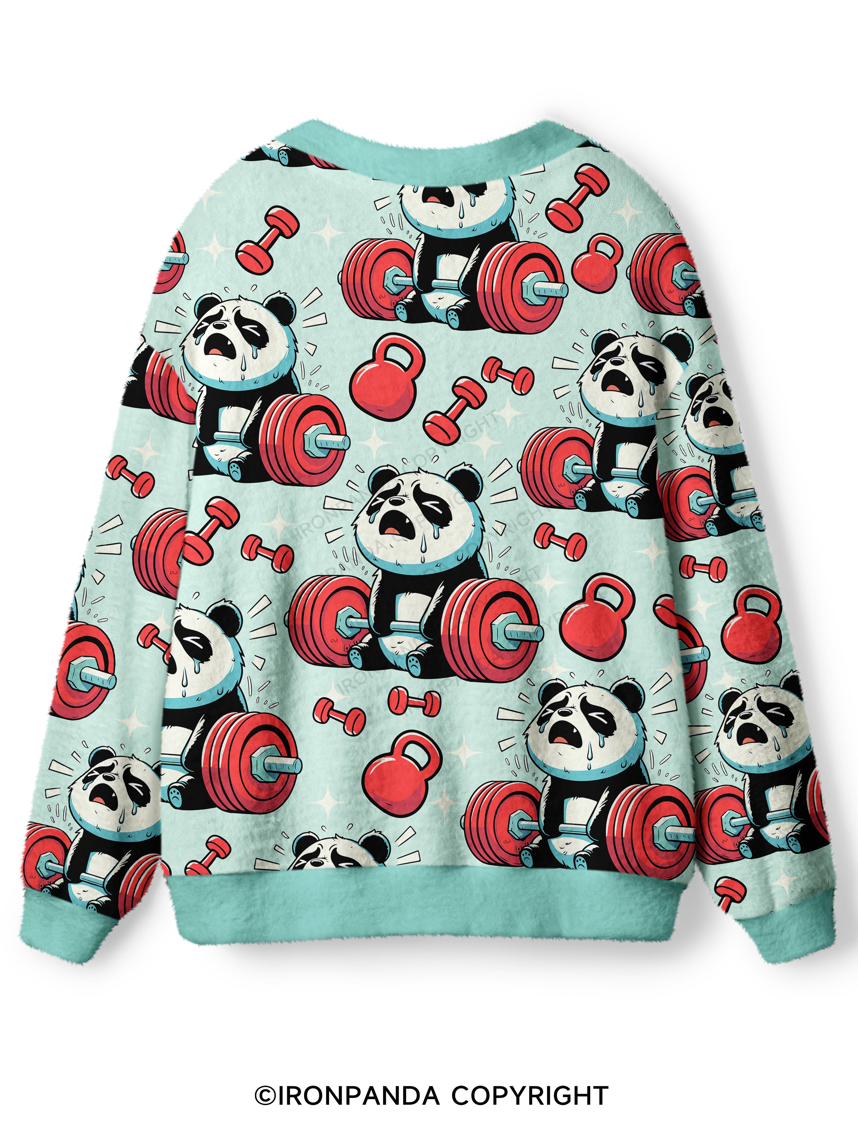 don't fart panda Ugly Cardigan Sweater
