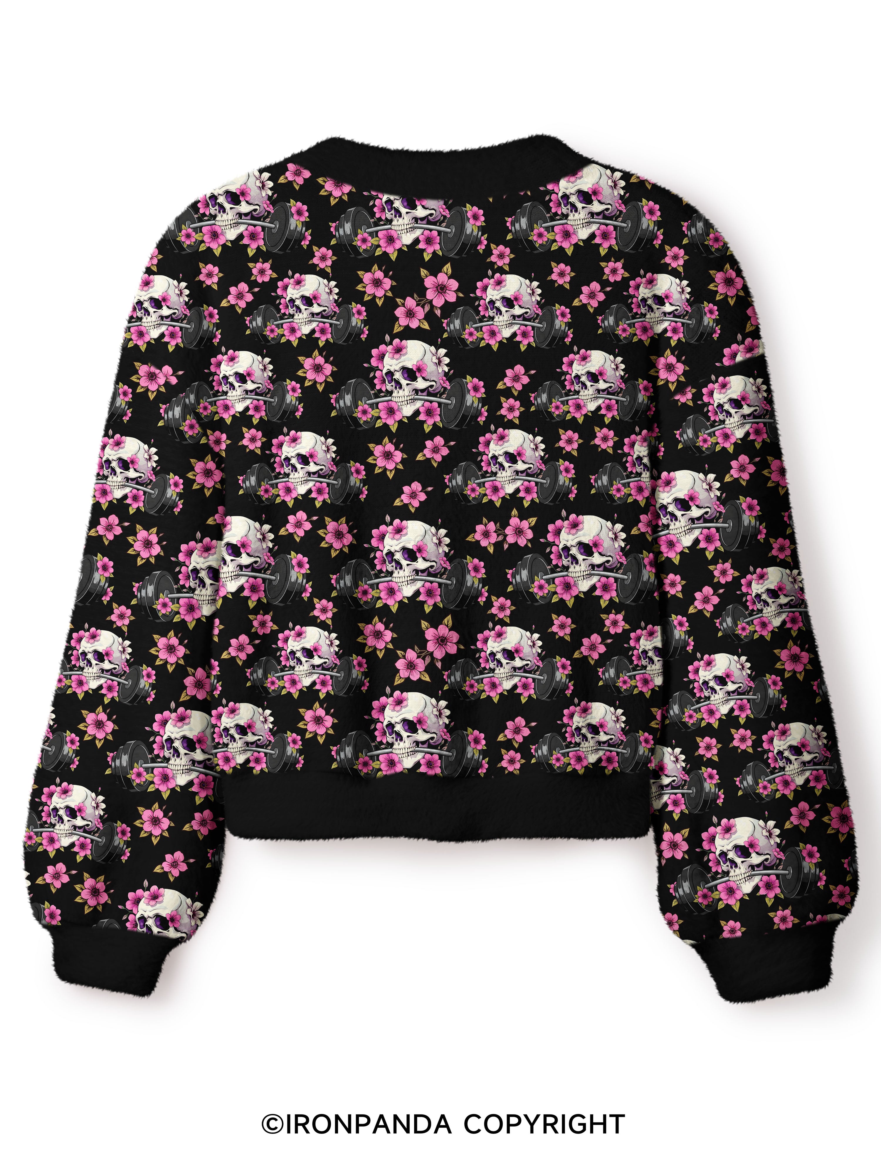 GYM THERAPY IN SESSION Crop Ugly Cardigan Sweater
