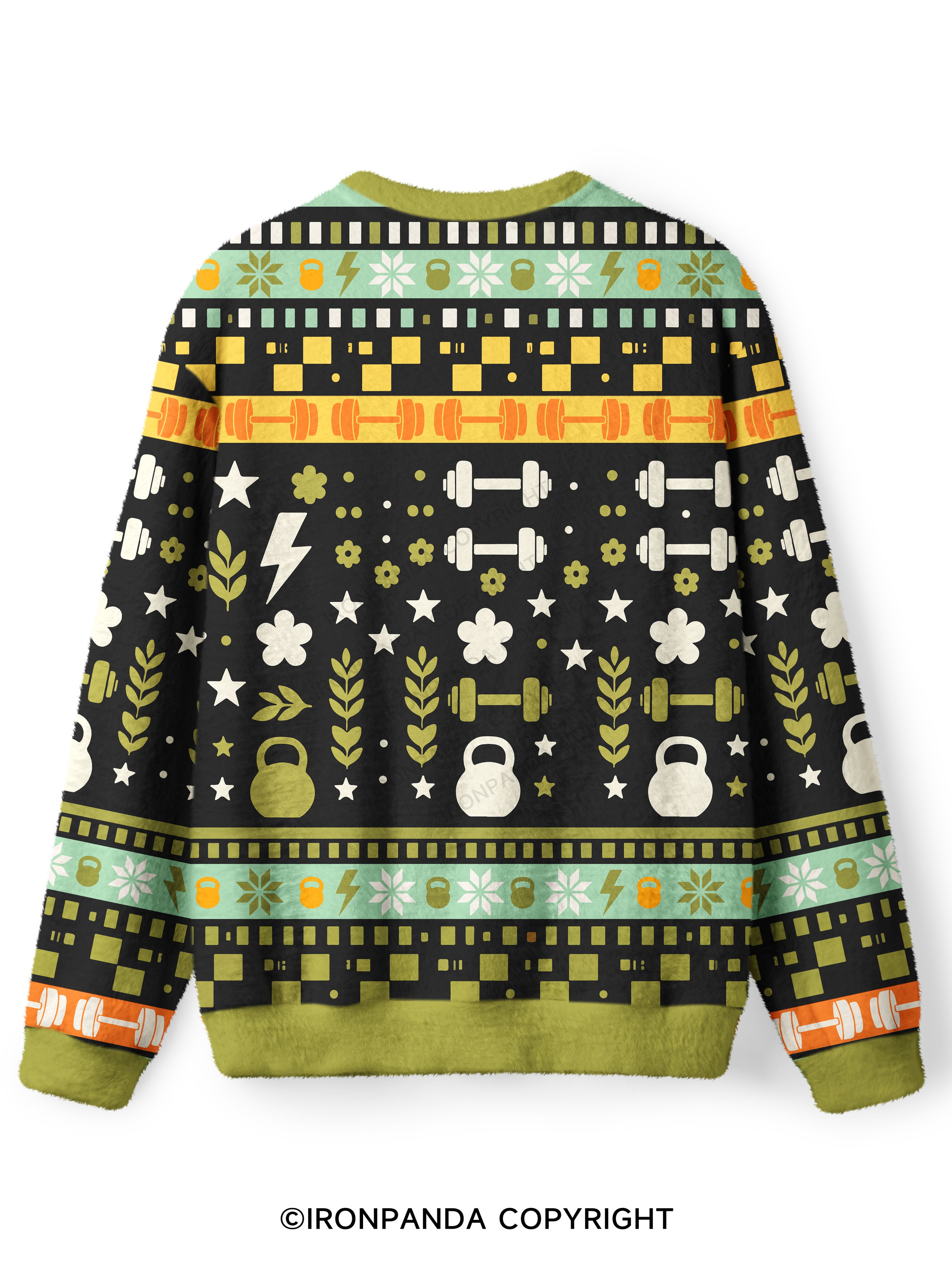 THIS IS MY THERAPY FUNNY GYM Ugly Fuzzy Fleece Sweater
