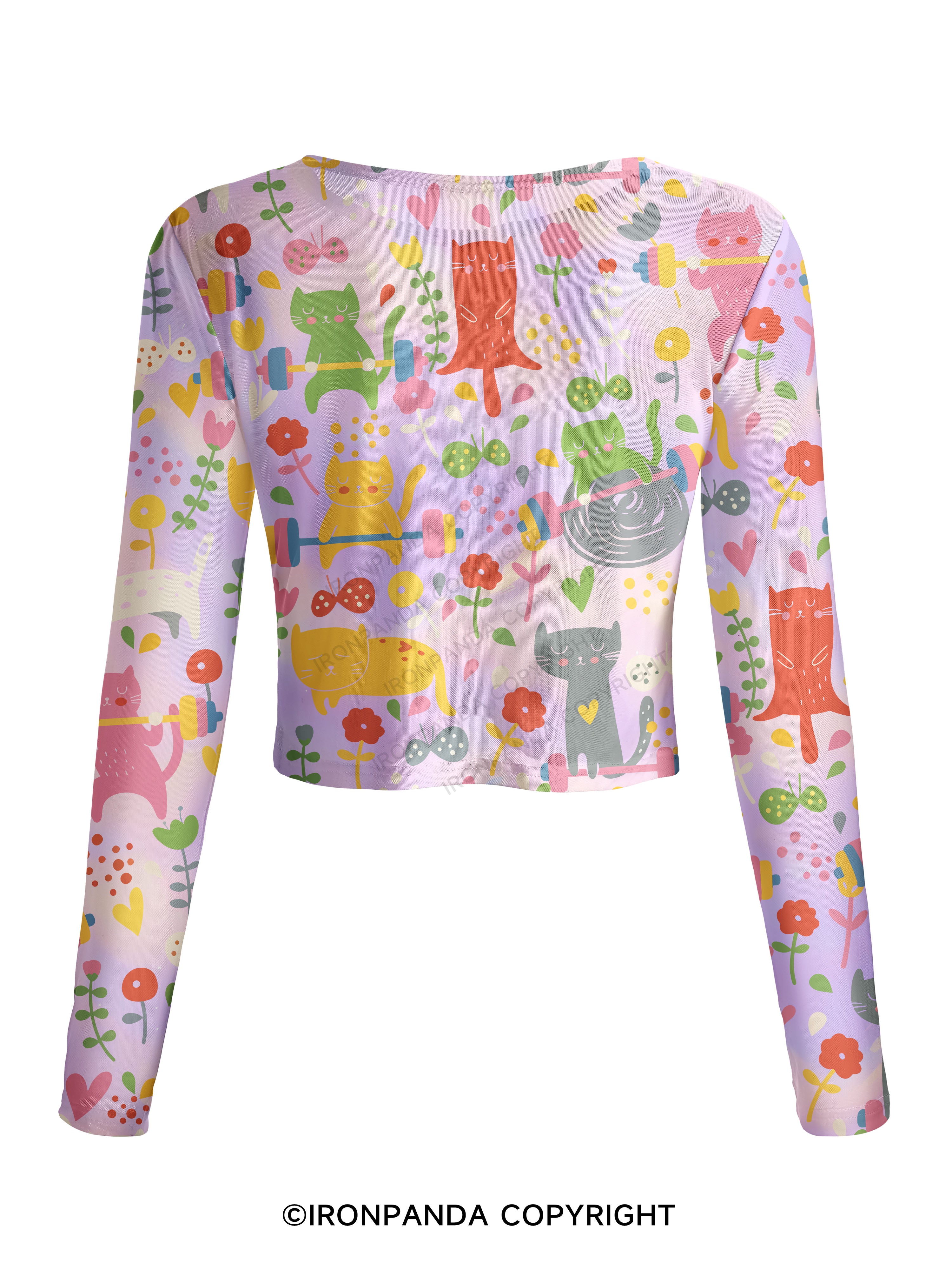 Cats Lift Heavy Mesh Long Sleeve Top