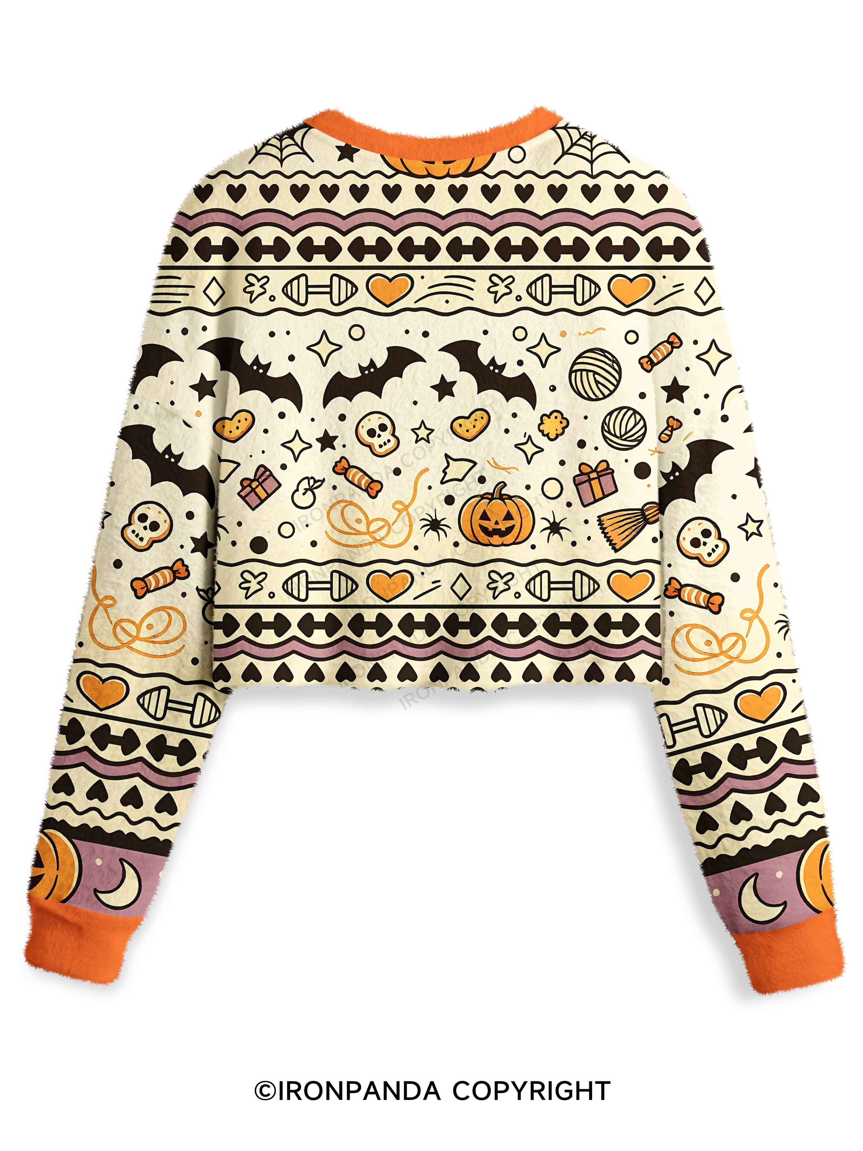 Cute But Spooky Crop Ugly Sweater