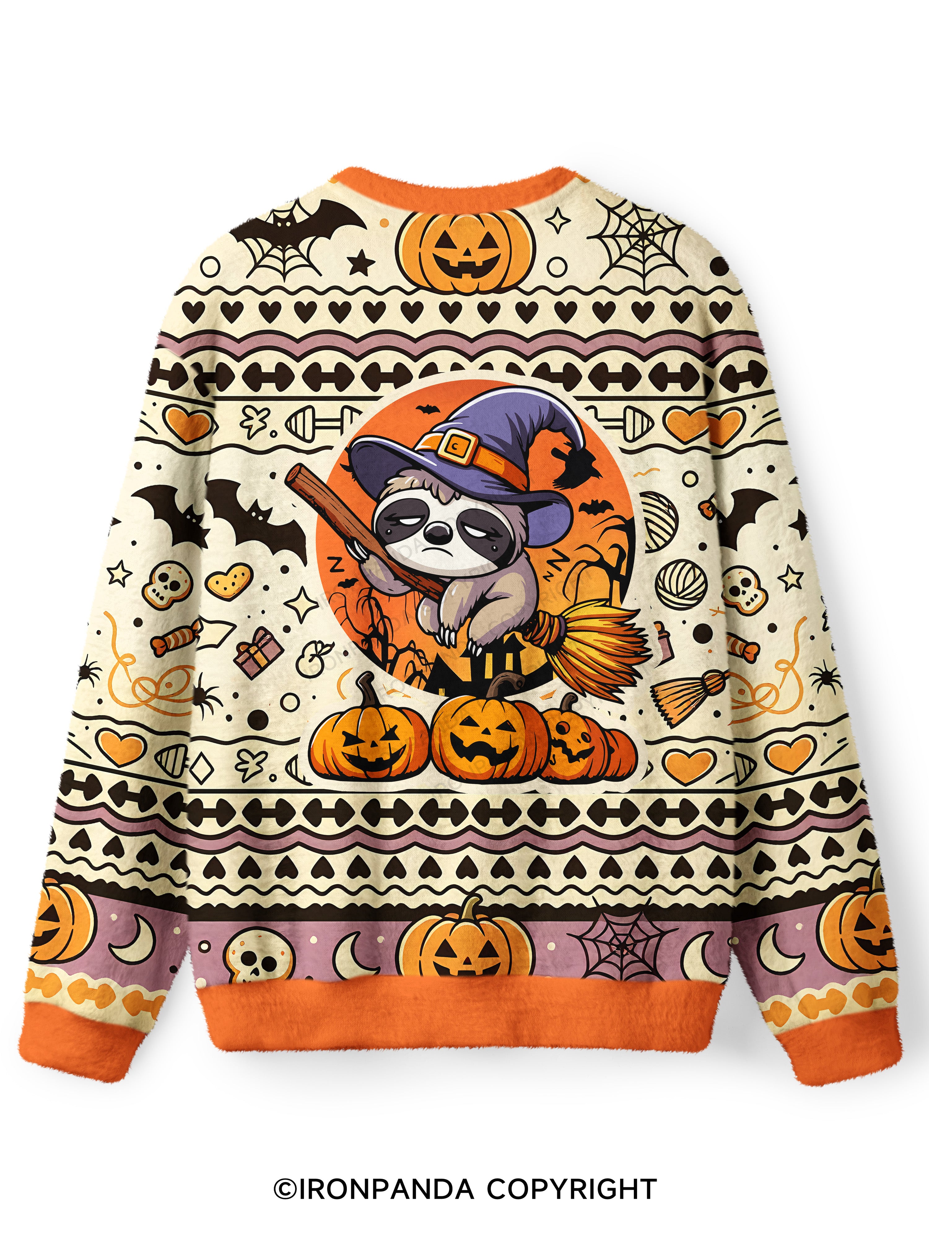 Cute But Spooky Ugly Fuzzy Fleece Sweater