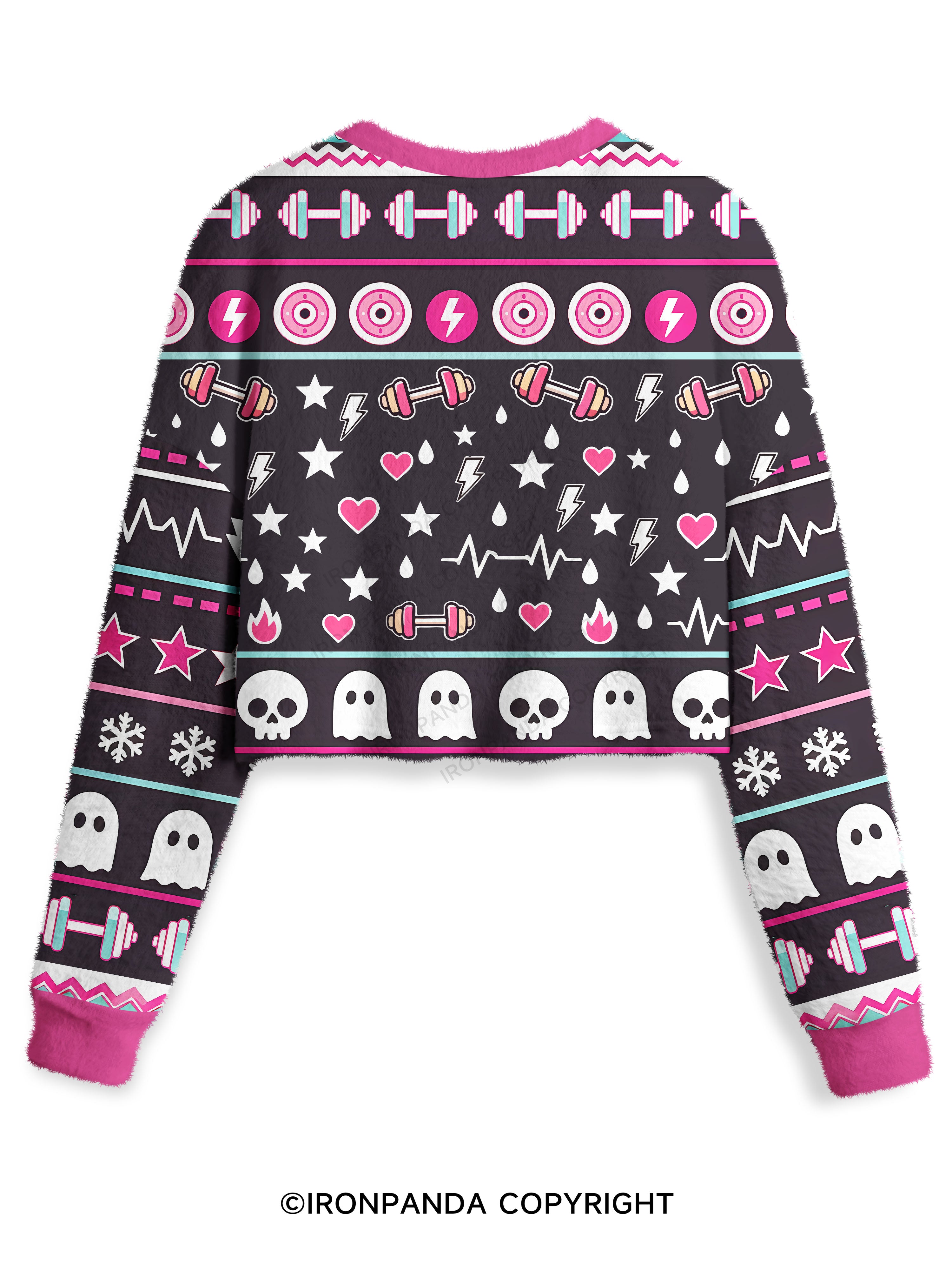 I THINK MY TRAINER IS TRYING TO KILL ME Crop Ugly Sweater