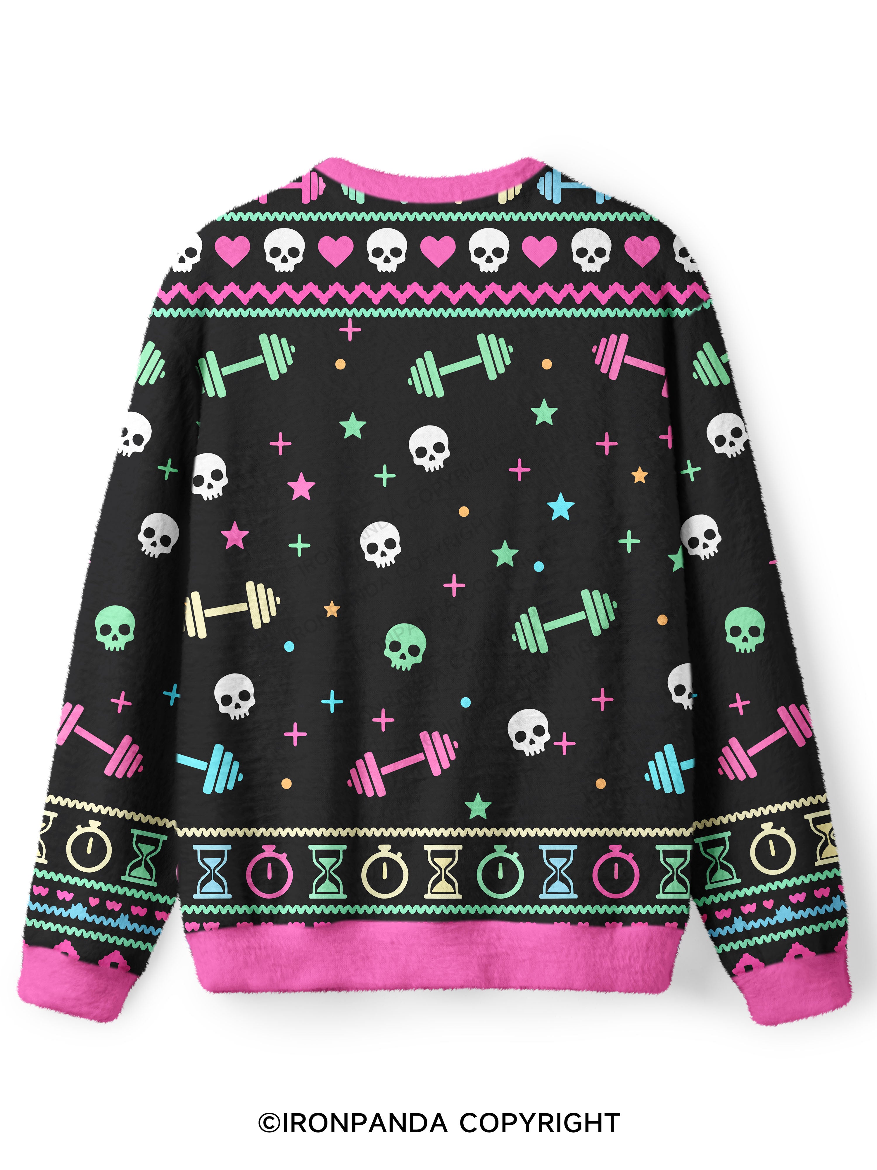 Deadlift Squad Ugly Fuzzy Fleece Sweater