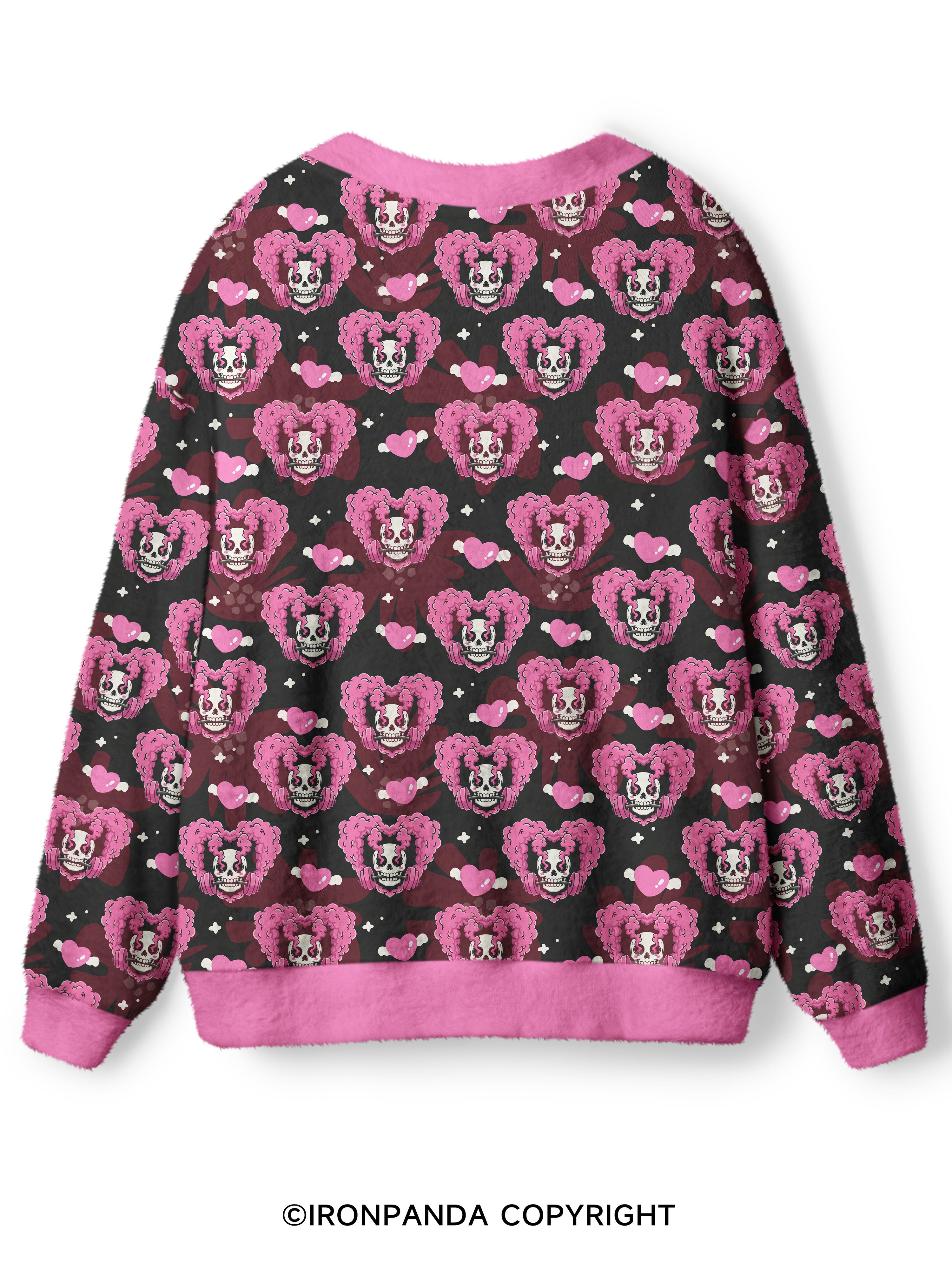 gym heart Ugly Cardigan Sweater