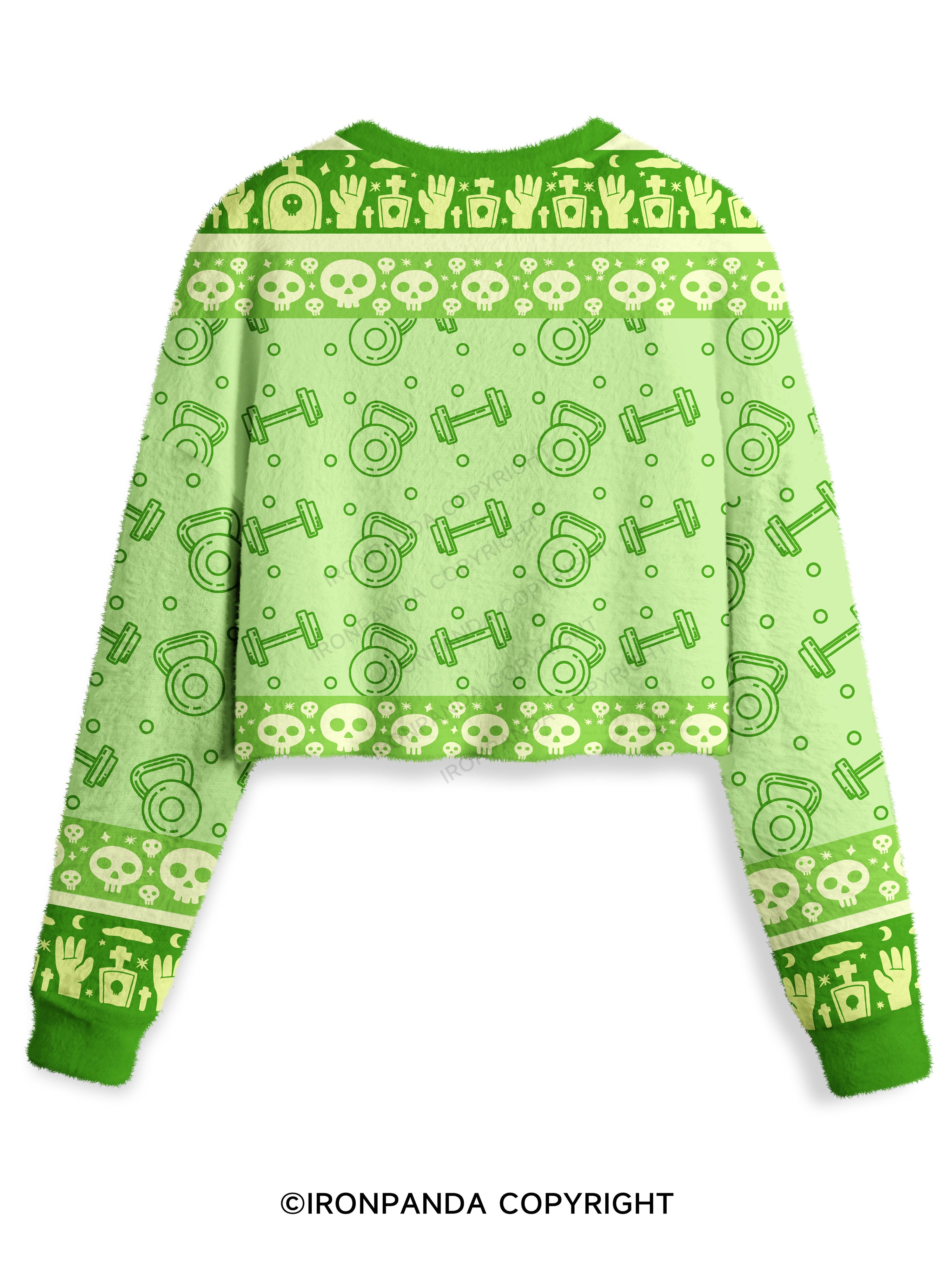 THIS WITCH LIFTS WORKOUT Crop Ugly Sweater