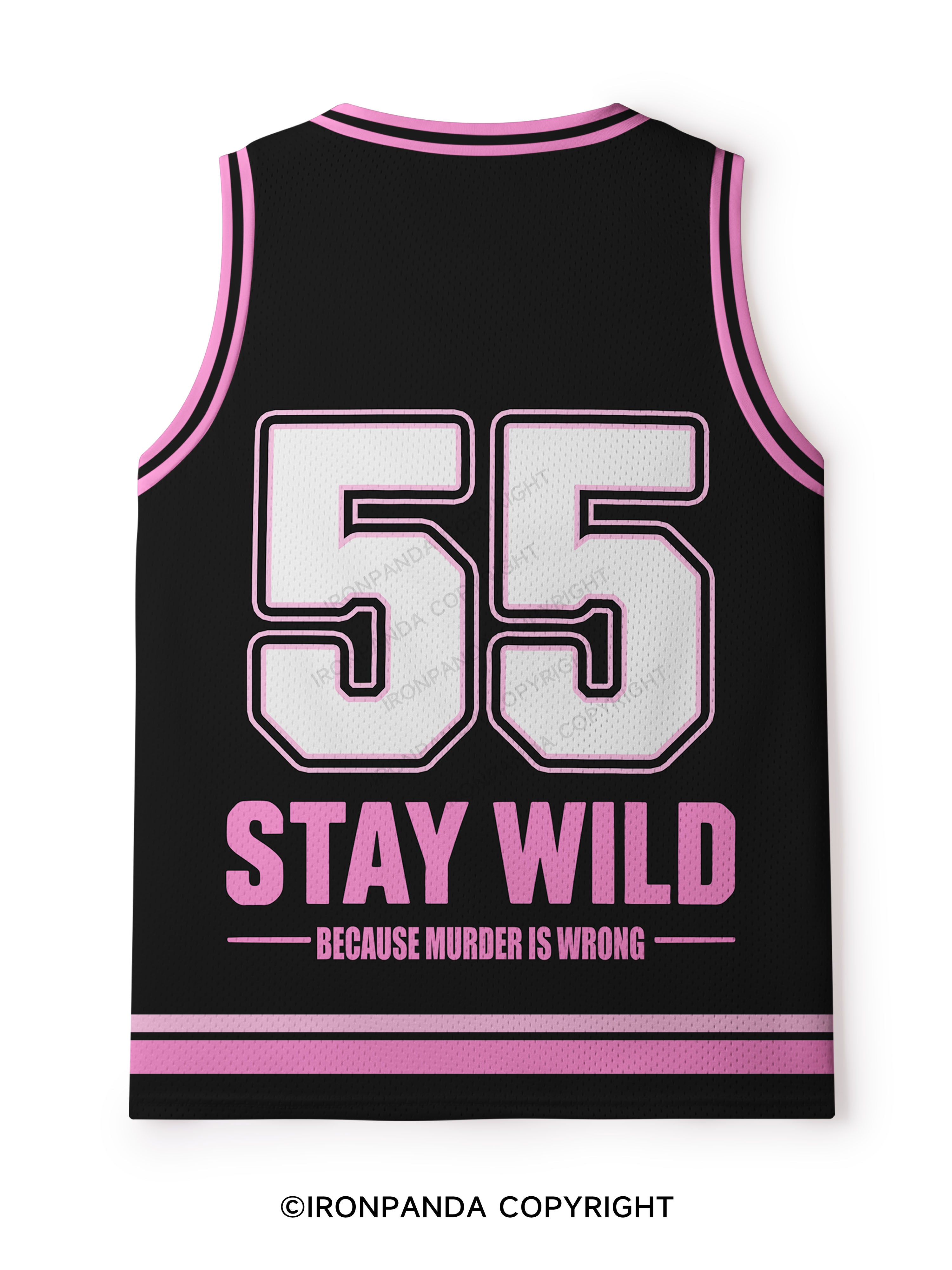 WORKOUT BECAUSE MURDER IS WRONG Mesh Tank Top