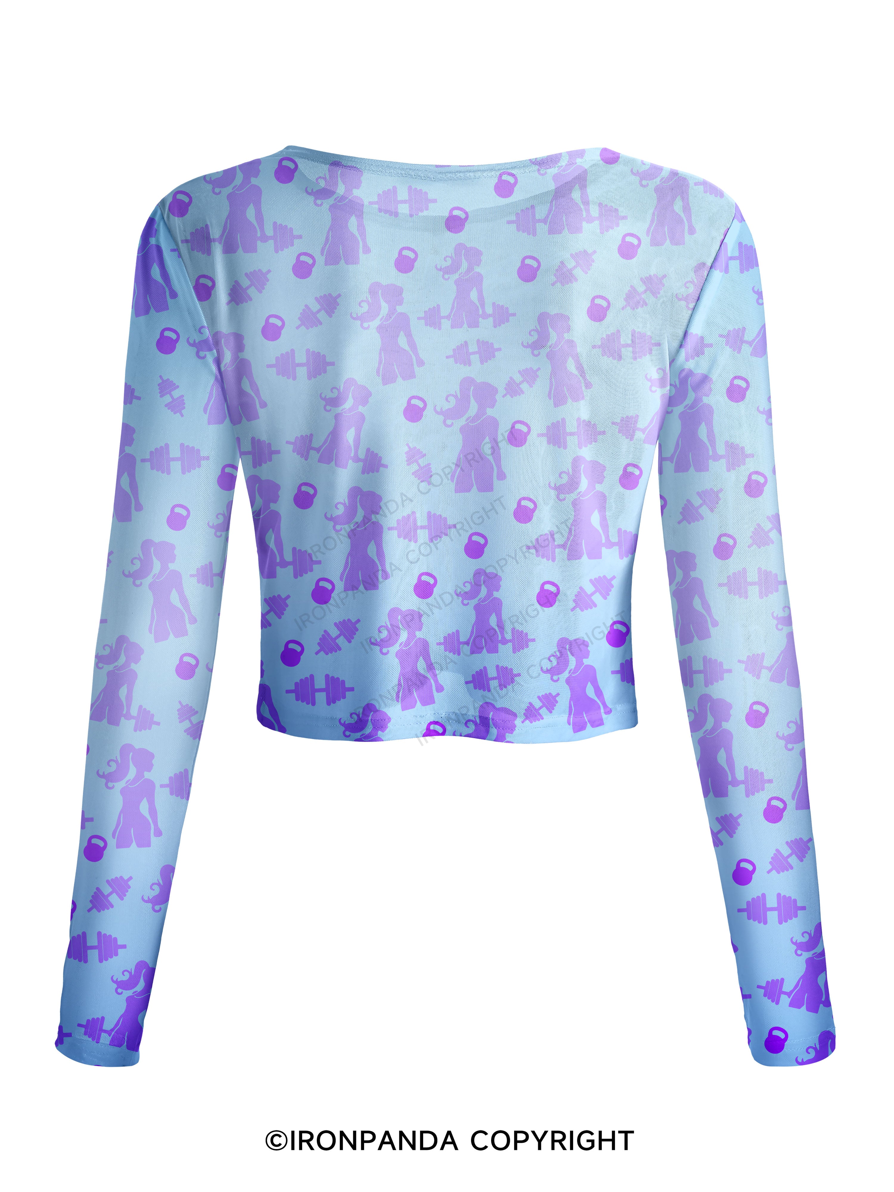 PINK POWERLIFT Mesh Long Sleeve Top