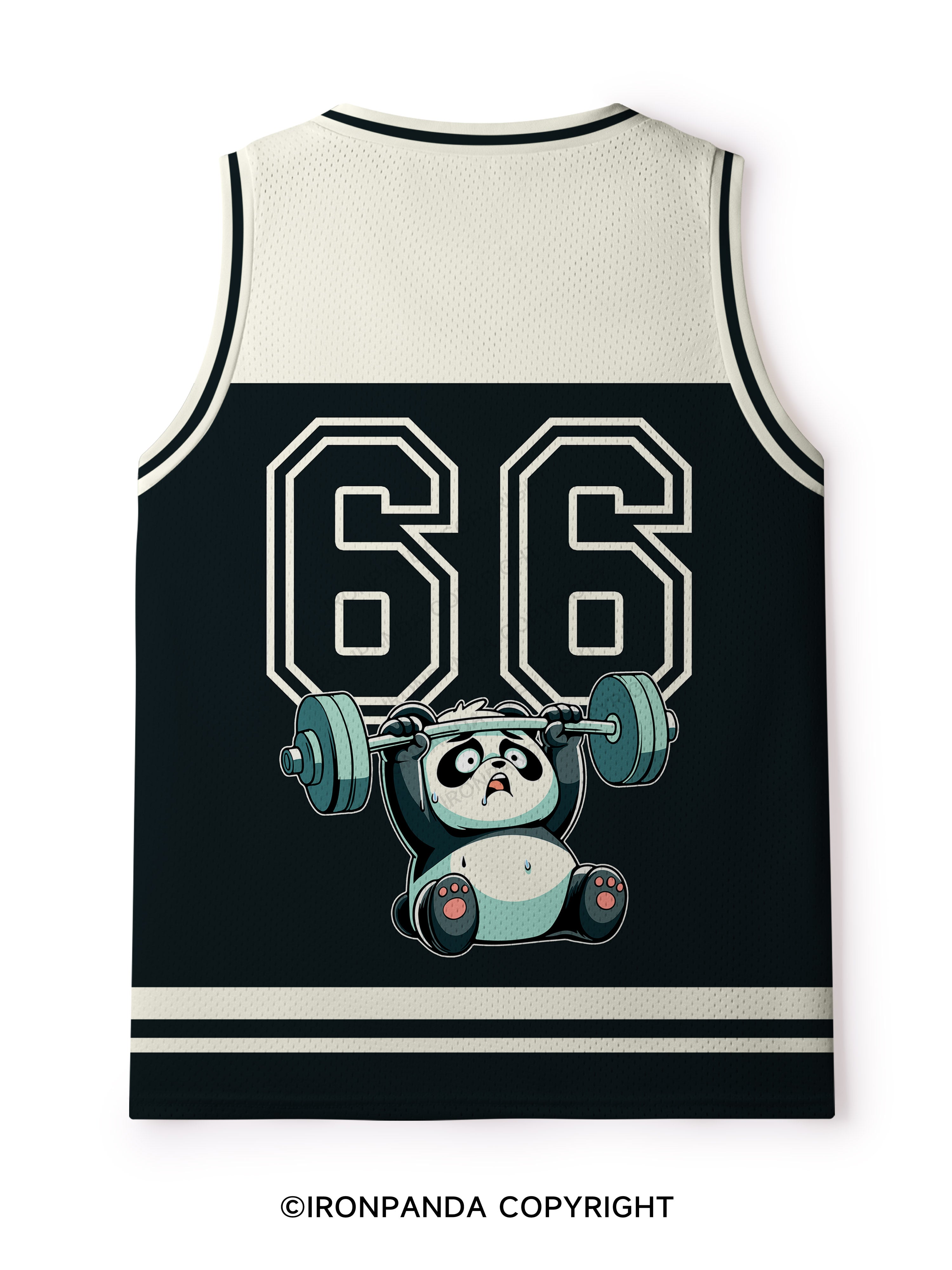 sweat is just fat Weightlifting Panda Mesh Tank Top