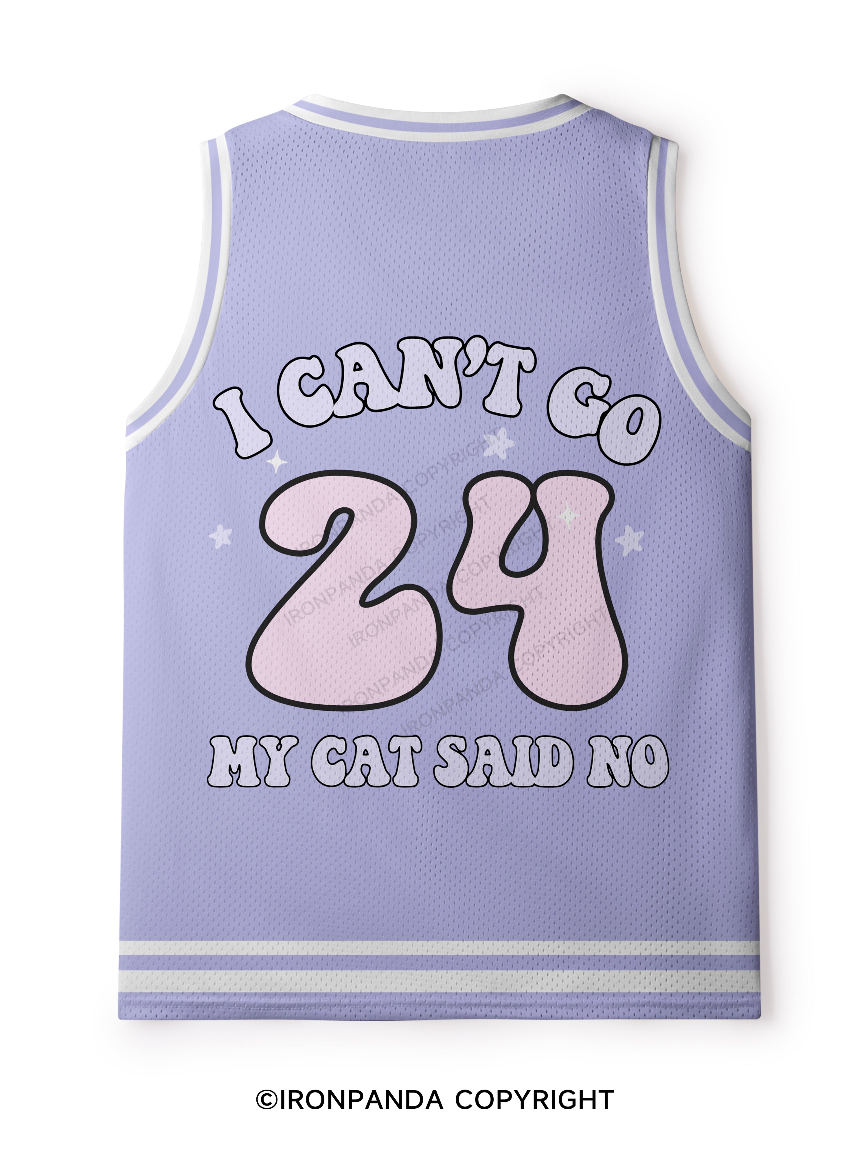 I CAN'T GO MY CAT SAID NO Mesh Tank Top