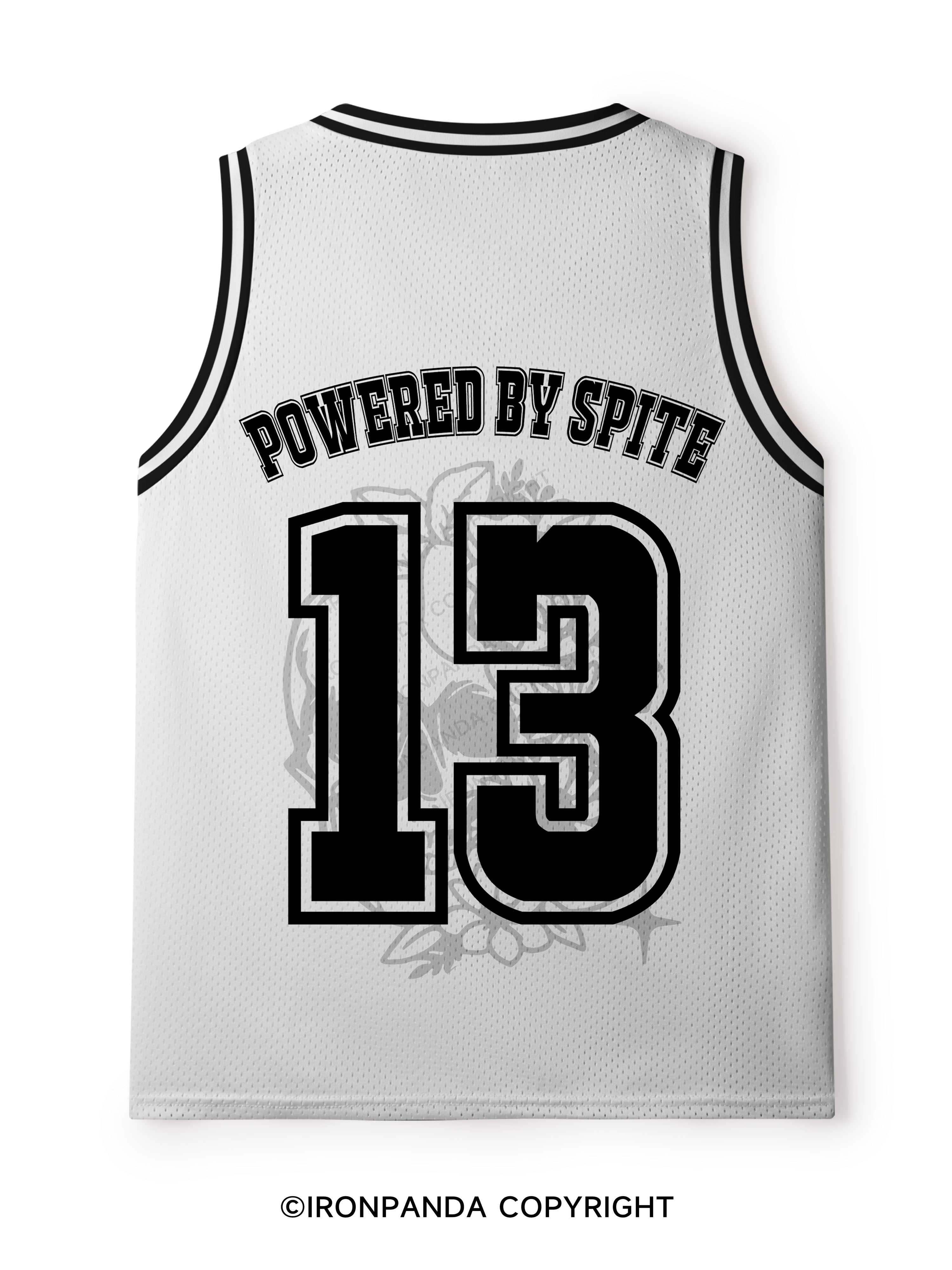 SURVIVING PURELY OUT OF SPITE FUNNY SKULL Mesh Tank Top
