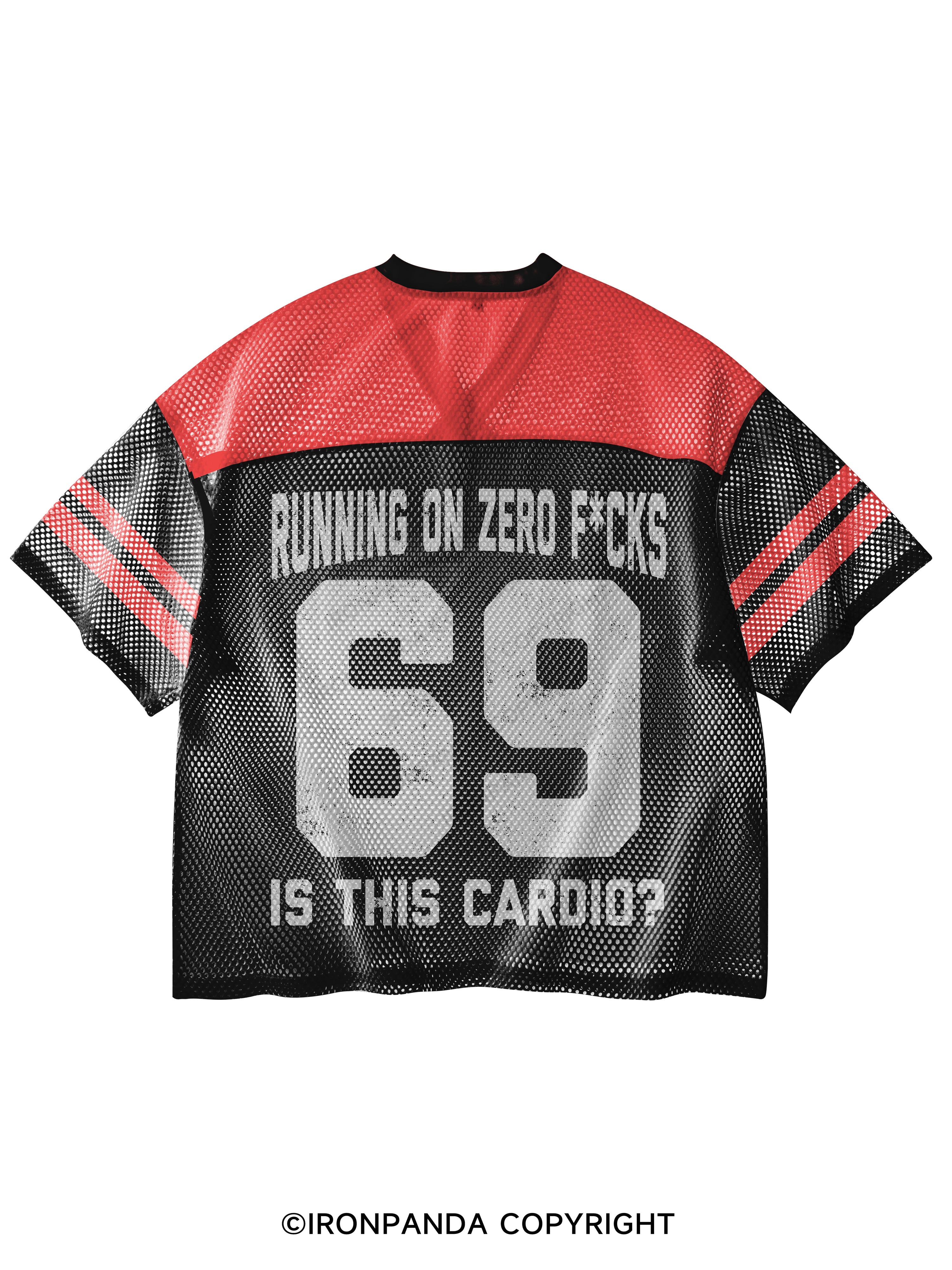 does running out fuck count as cardio Tired V-Neck Open Hole Mesh Top
