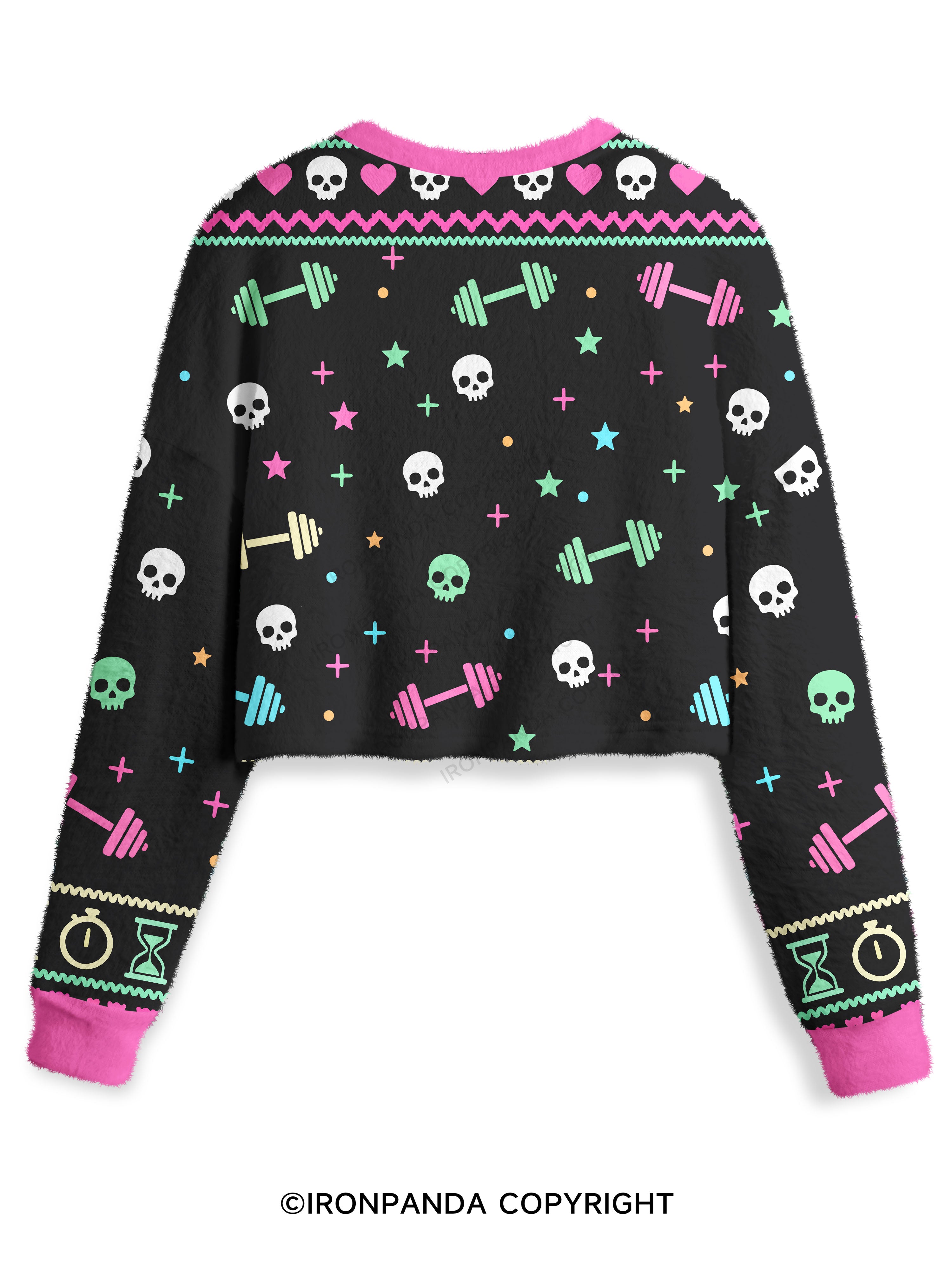 Deadlift Squad Crop Ugly Sweater
