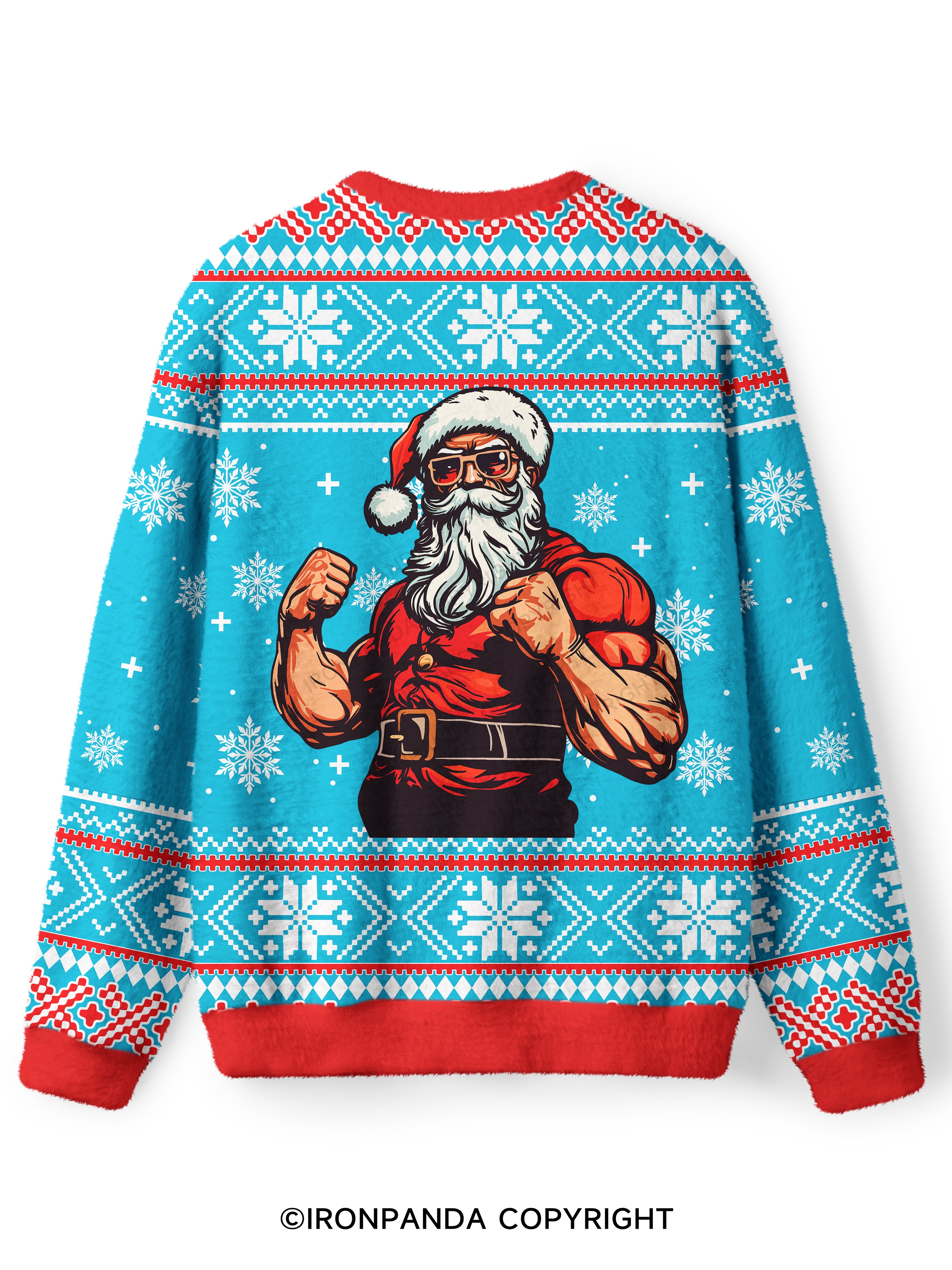 MERRY LIFTMAS Ugly Fuzzy Fleece Sweater
