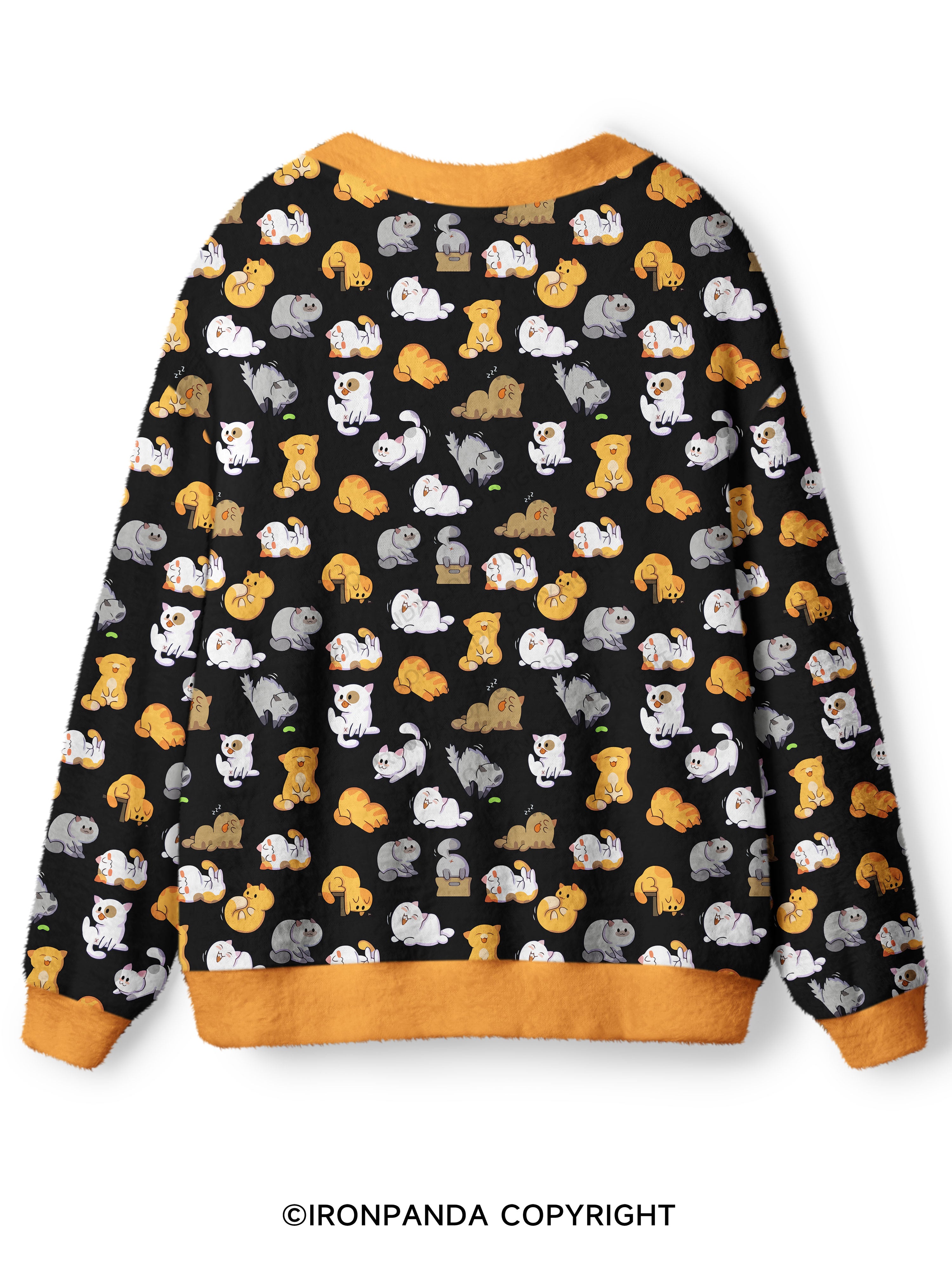 CAT YOGA Ugly Cardigan Sweater