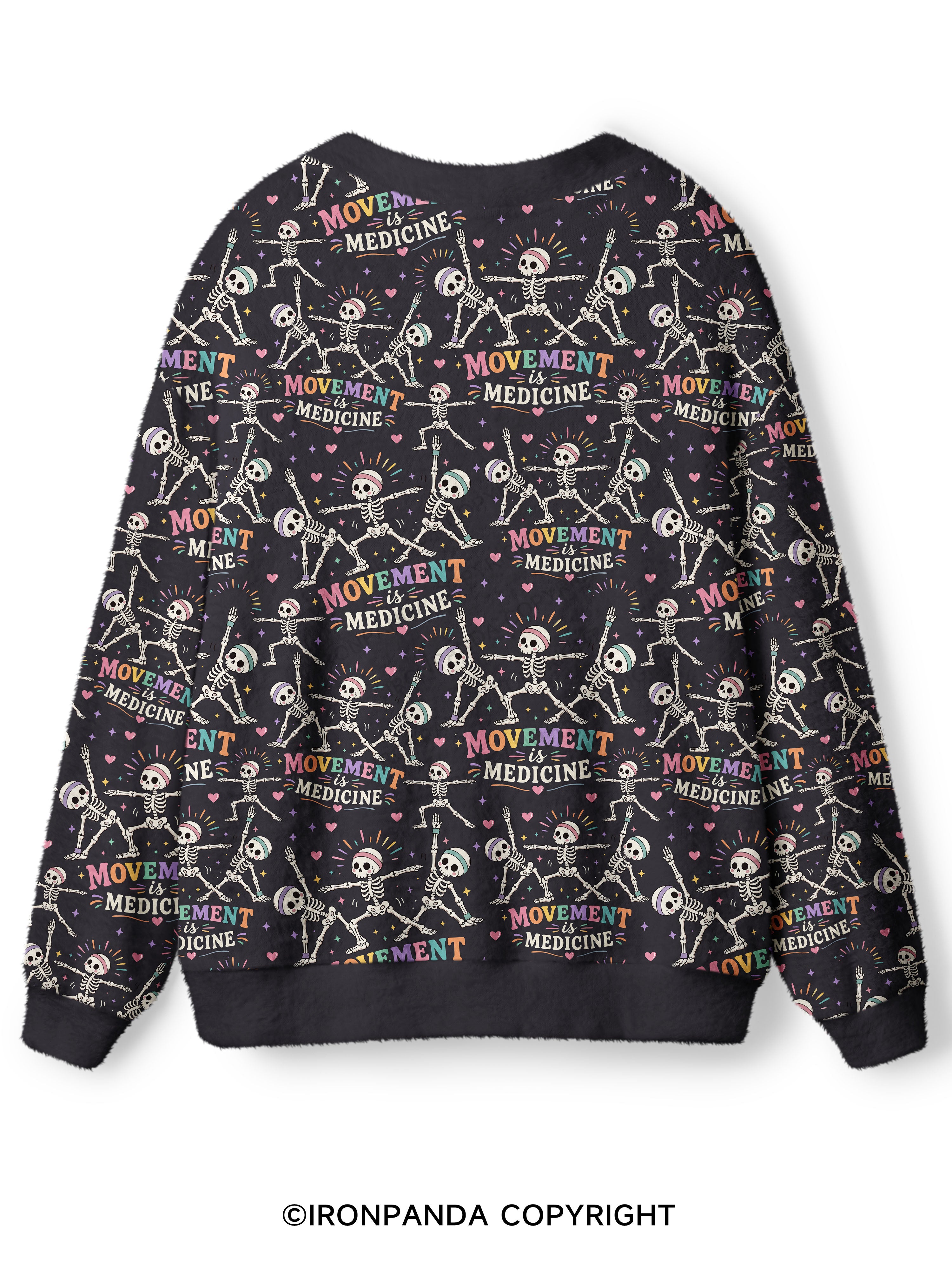 Movement Is Medicine Ugly Cardigan Sweater