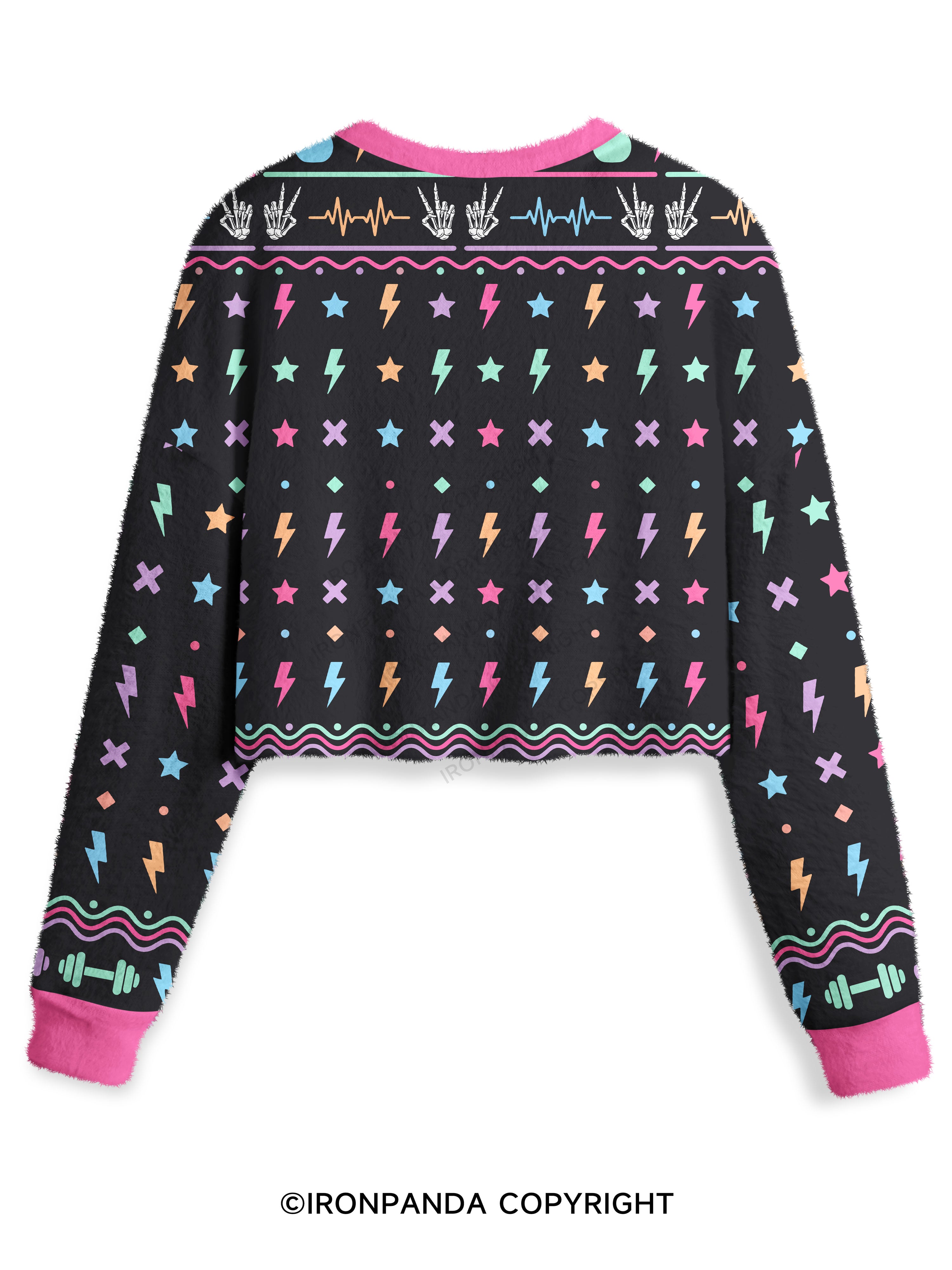 I MATCH ENERGY SO HOW WE GON' ACT TODAY Crop Ugly Sweater