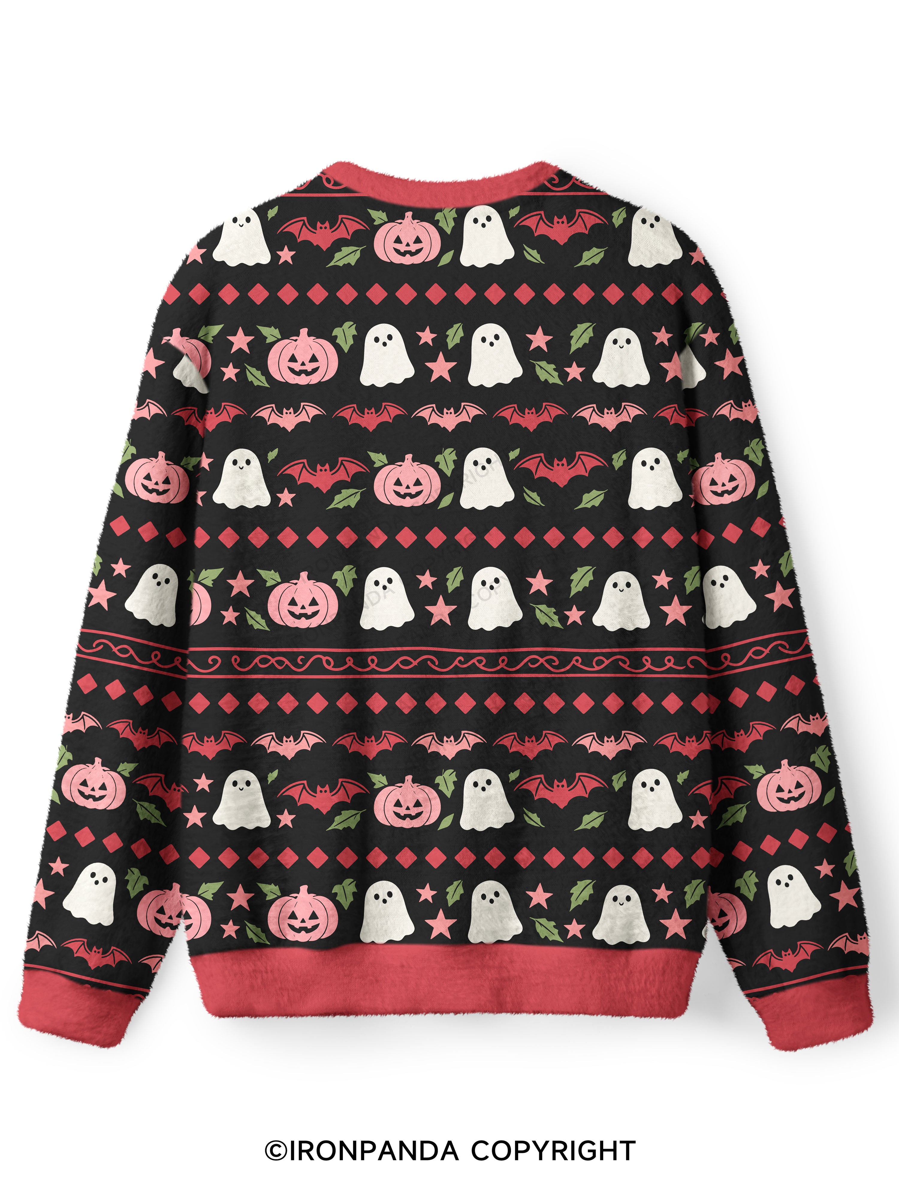 GHOULS JUST WANNA HAVE GUNS Ugly Fuzzy Fleece Sweater