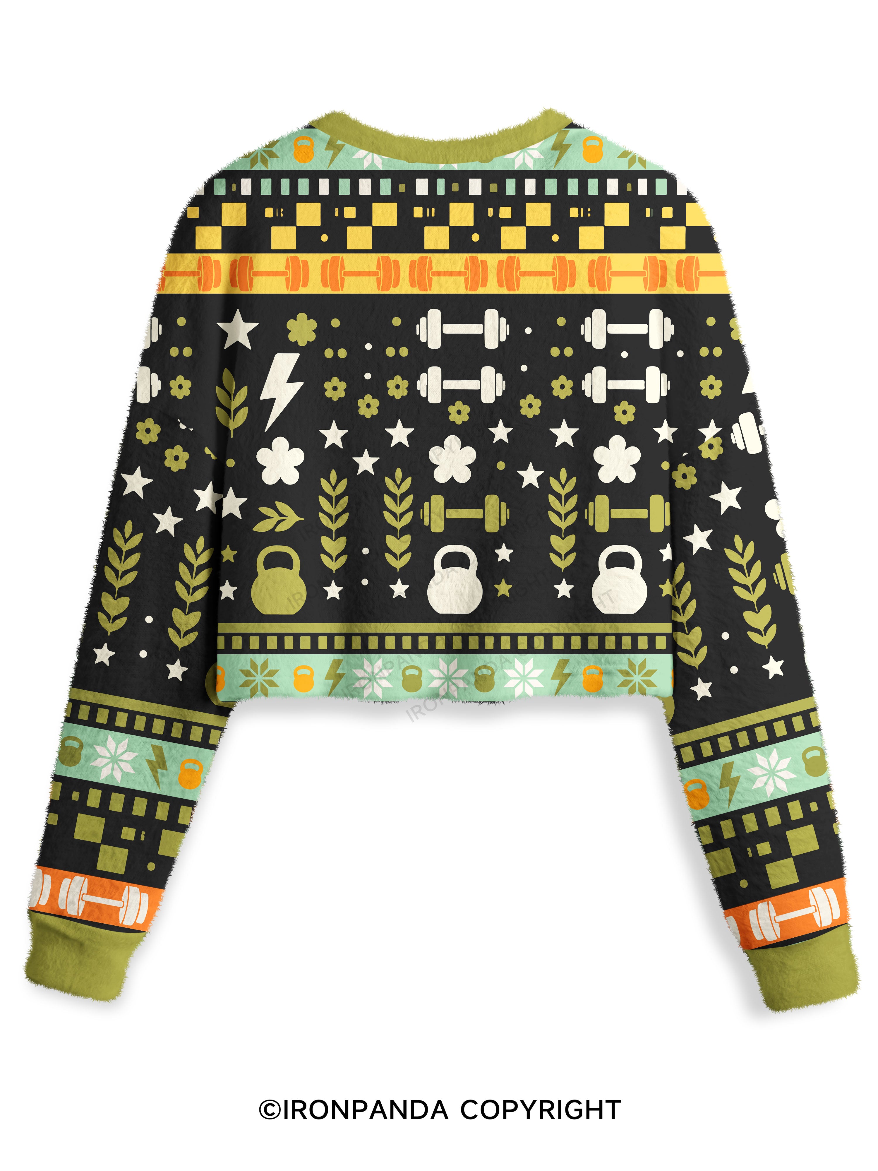 THIS IS MY THERAPY FUNNY GYM Crop Ugly Sweater
