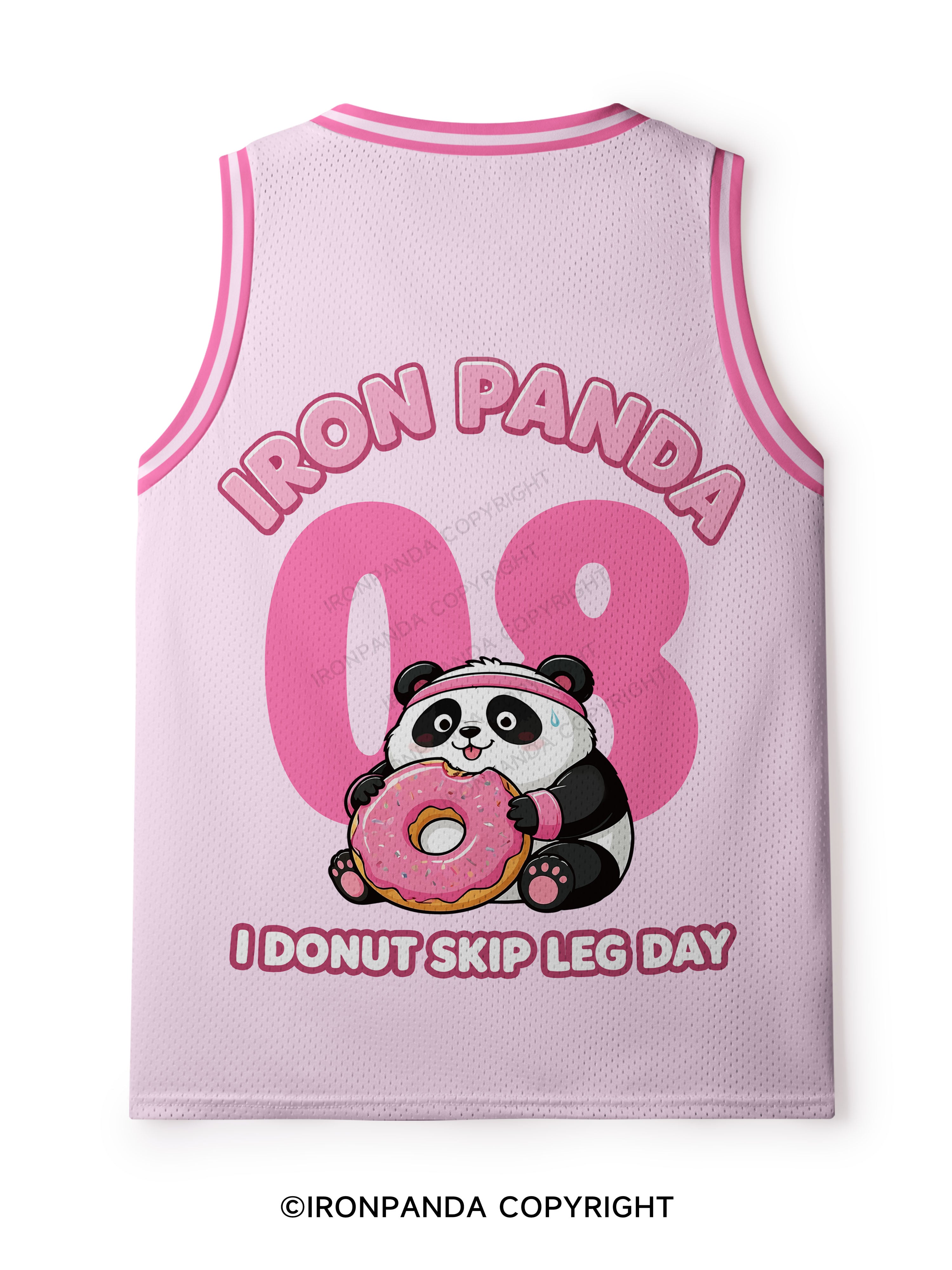 I DOUNT SKIP LEG DAY  I SKIP EVERYTHING ELSE PANDA Mesh Tank Top