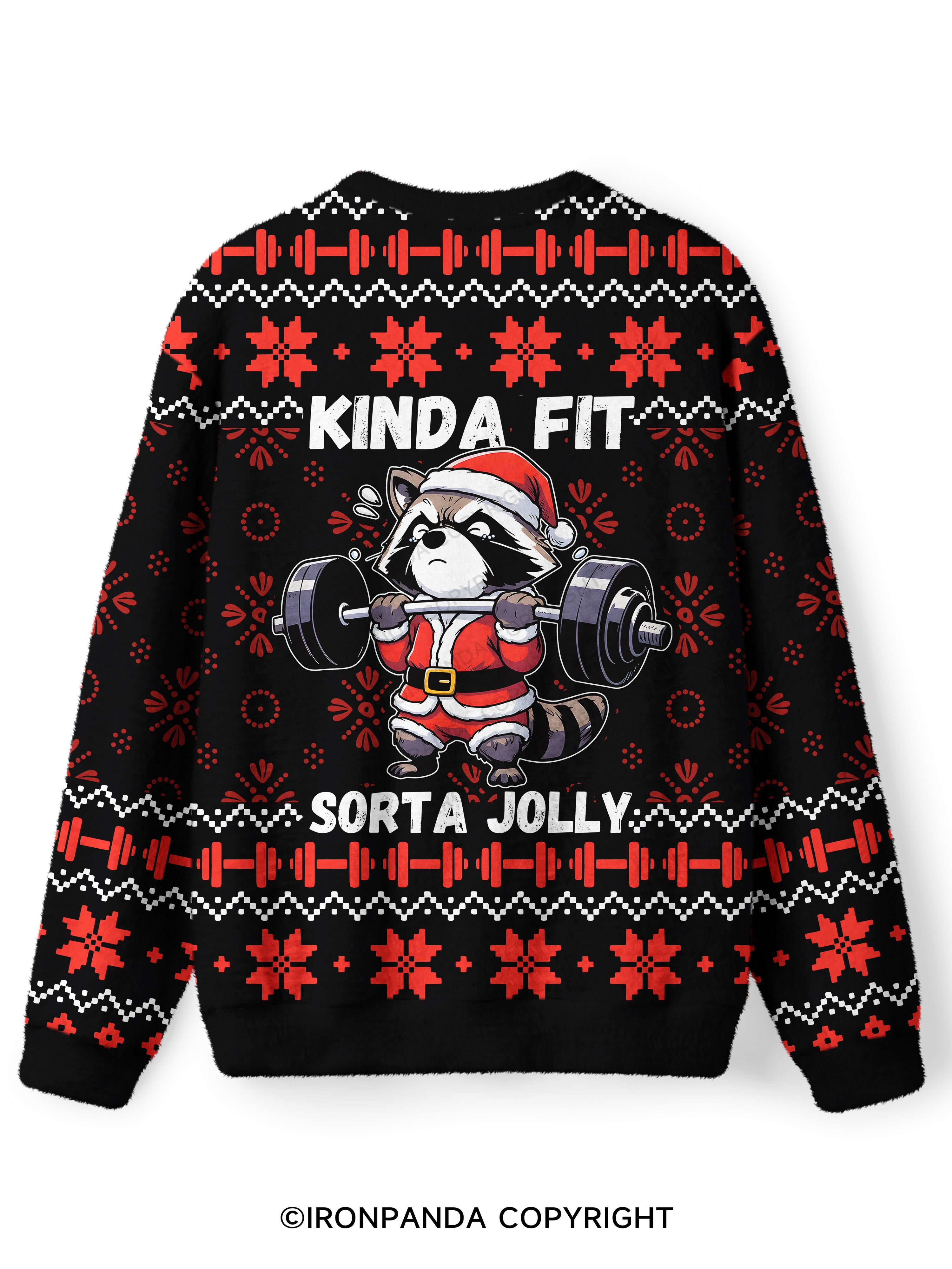 KINDA FIT, SORTA JOLLY Ugly Fuzzy Fleece Sweater