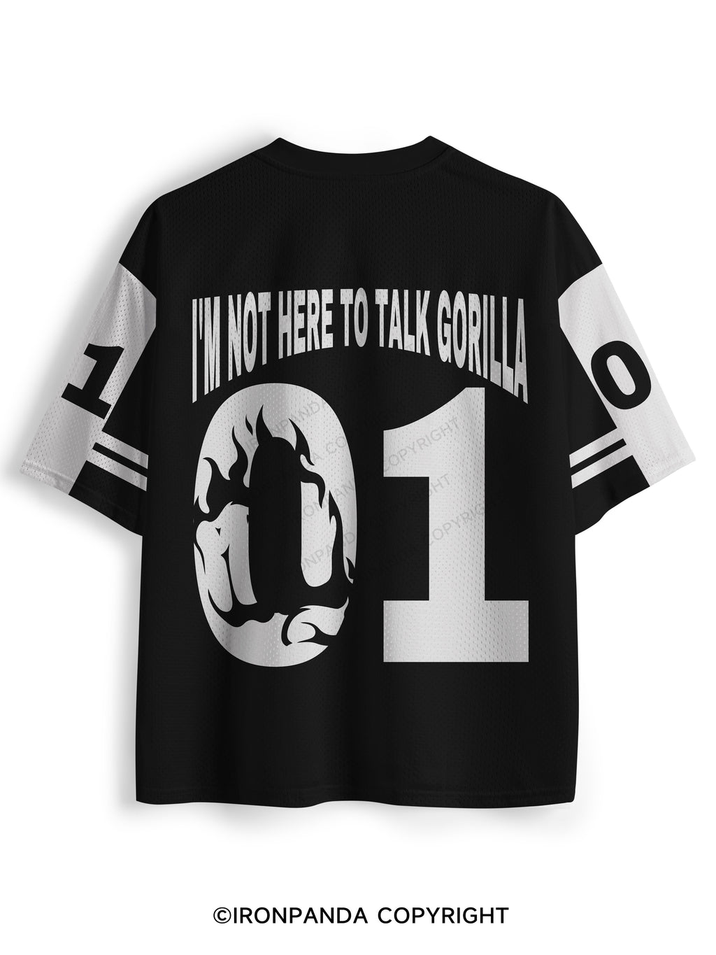 I'M NOT HERE TO TALK GORILLA Mesh Jersey