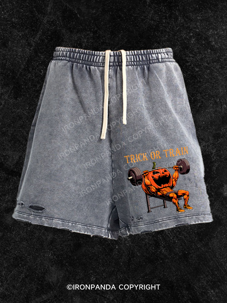 Trick or train Washed Gym Shorts