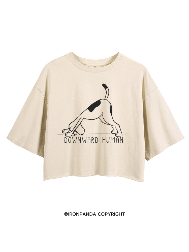 Downward Human Cute Dog CROP TOPS