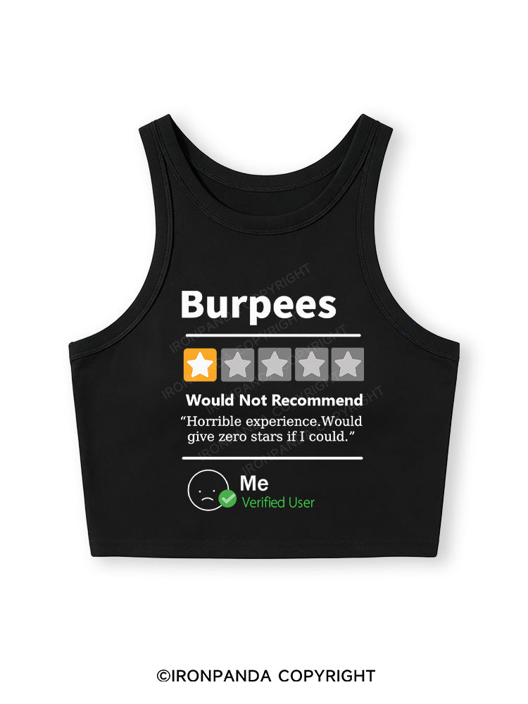 BURPEES REVIEWED Fitted Crop Tank Top