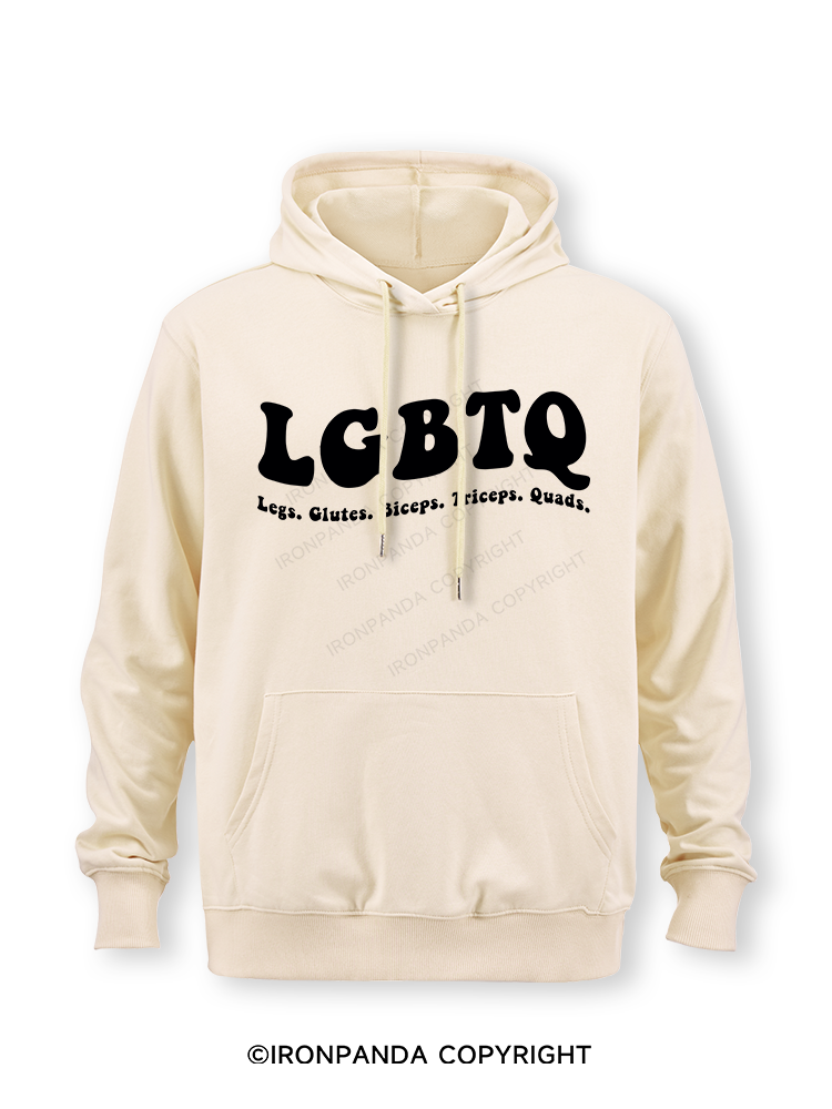 LGBTQ: Legs, Glutes, Biceps, Triceps, Quads Classic Gym Hoodie