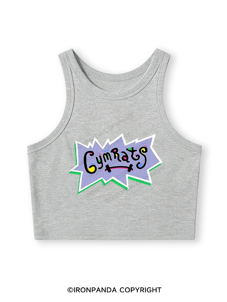 GYM RATS Fitted Crop Tank Top
