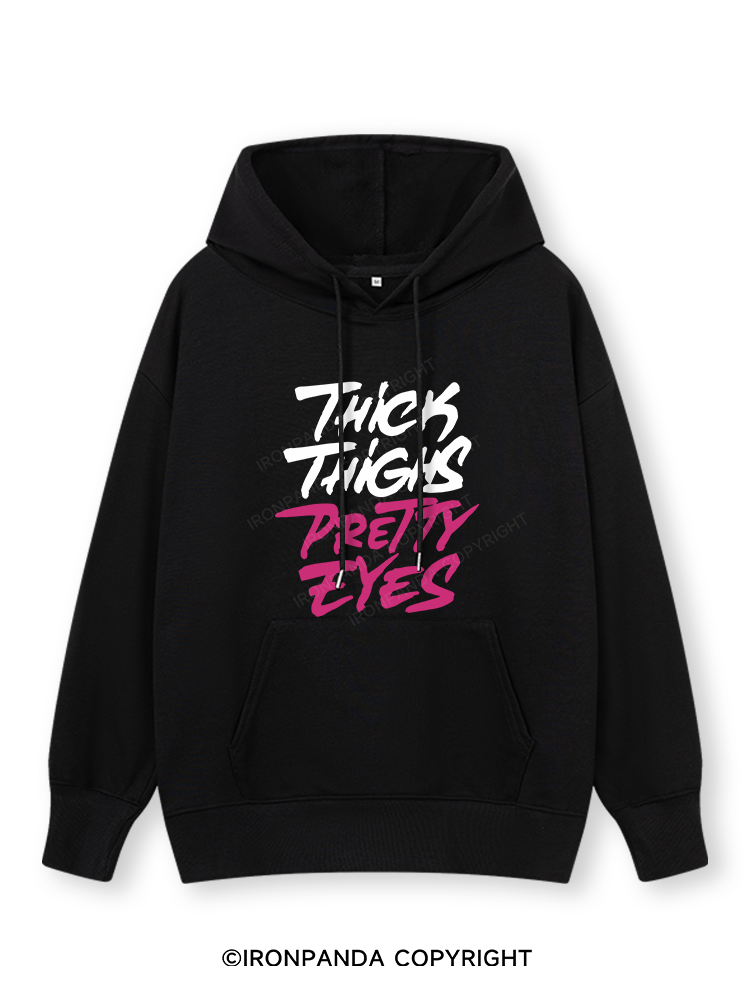 THICK THIGHS PRETTY EYES Classic Gym Hoodie
