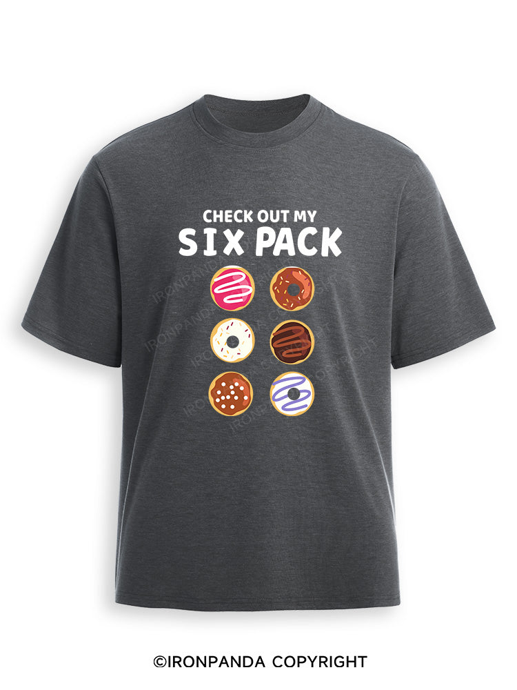 CHECK OUT MY SIX PACK Ultra Soft Heather T-Shirt