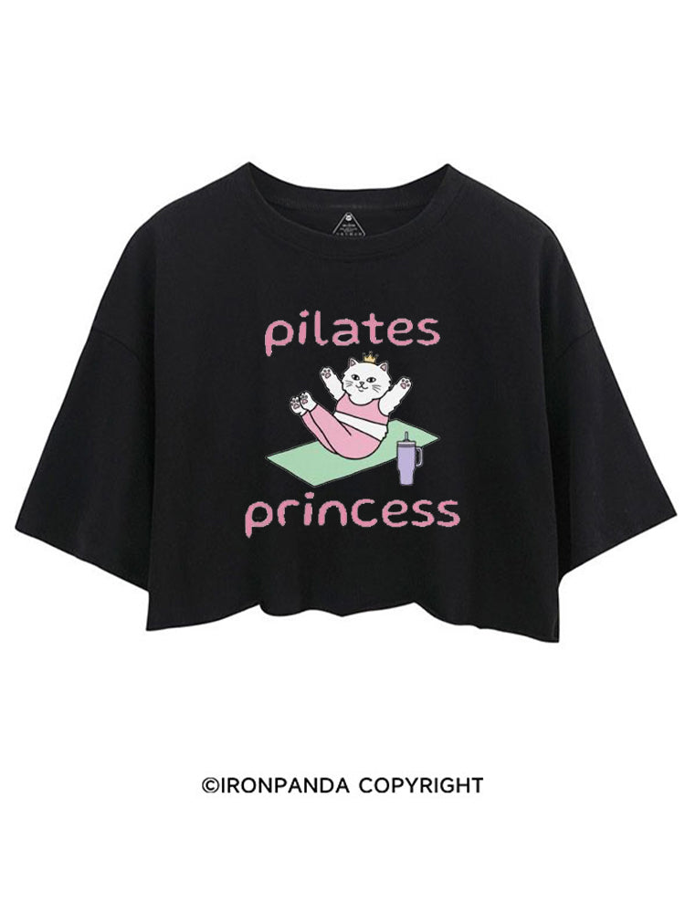 PILATES PRINCESS GYM KITTY CROP TOPS