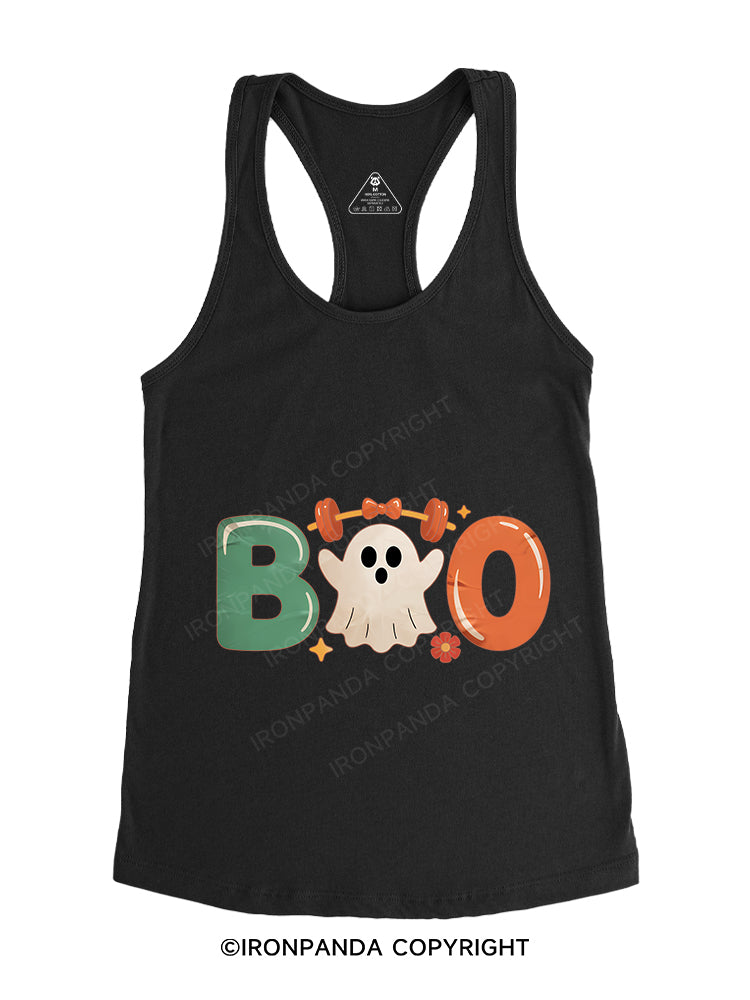 boo Gym Racerback Tank