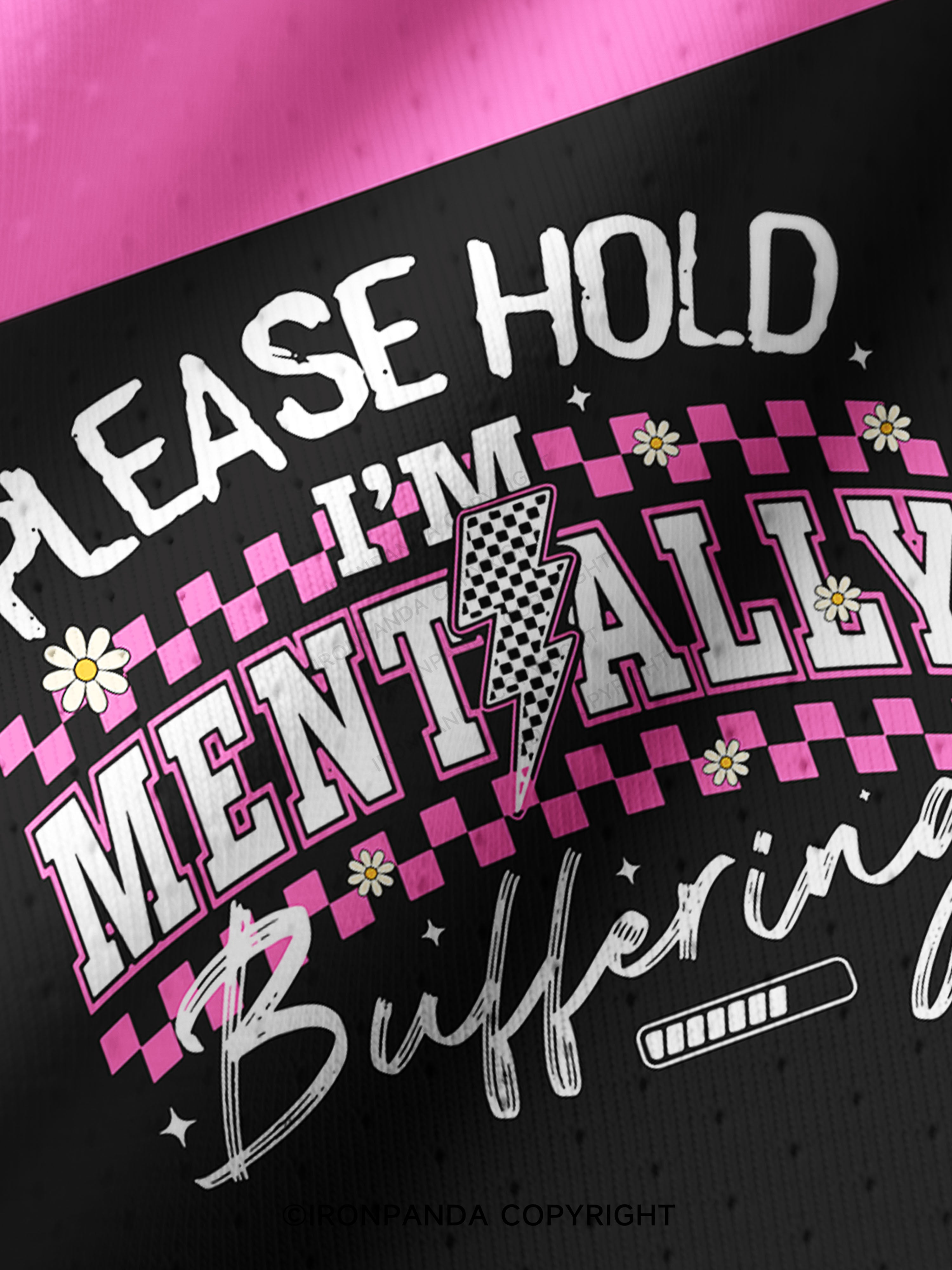 PLEASE HOLD I'M MENTALLY BUFFERING Pro Mesh Jersey