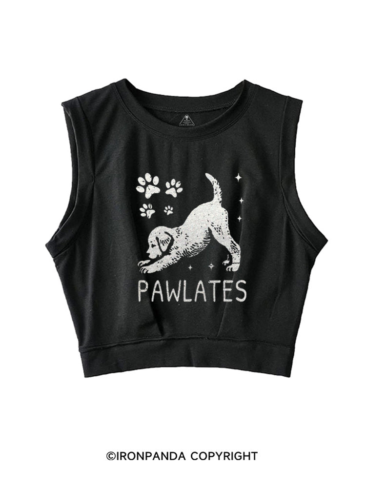 PAWLATES FUNNY DOG SLEEVELESS CROP TOPS