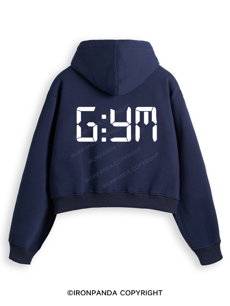 G:YM Fleece Crop Zip Up Hoodie