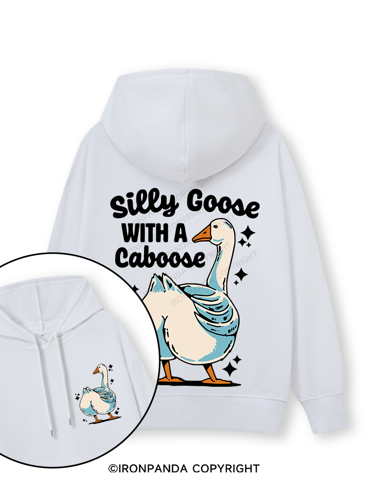 Silly Goose With A Caboose Double-Sided Printed Classic Gym Hoodie