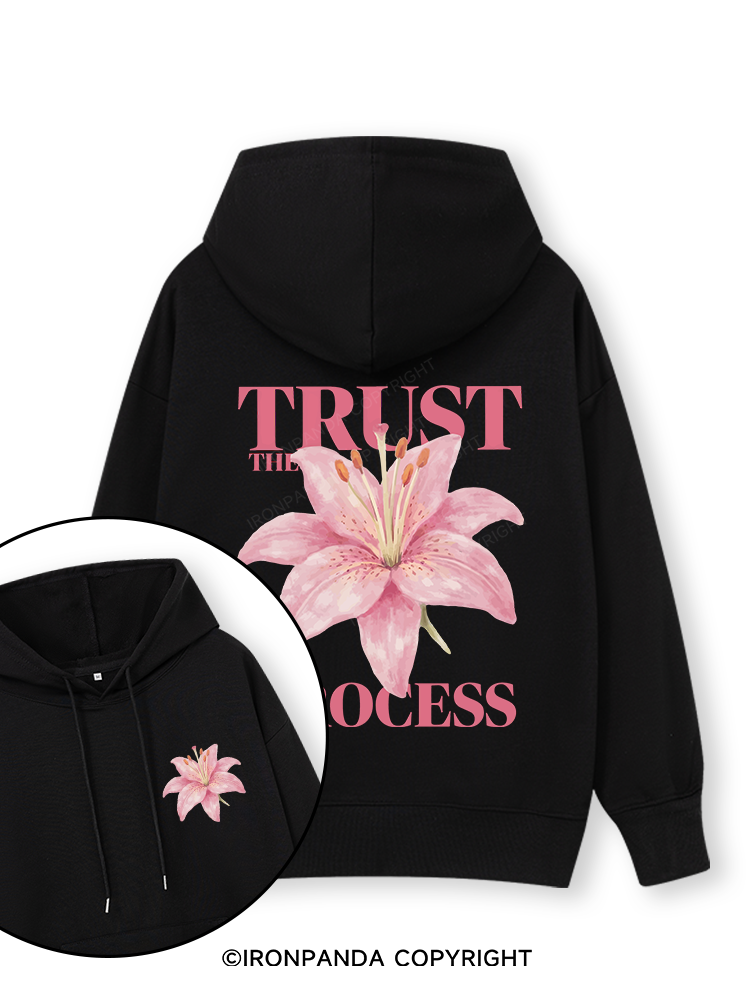 TRUST THE PROCESS Double-Sided Printed Classic Gym Hoodie