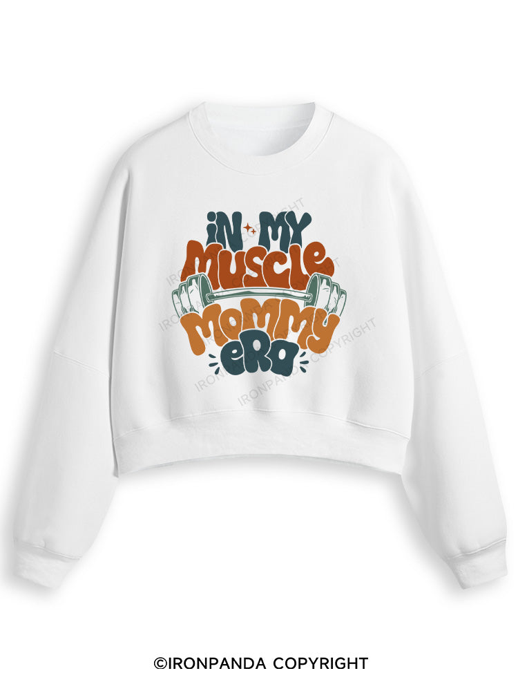FUNNY WORKOUT Fleece Crop Sweatshirt