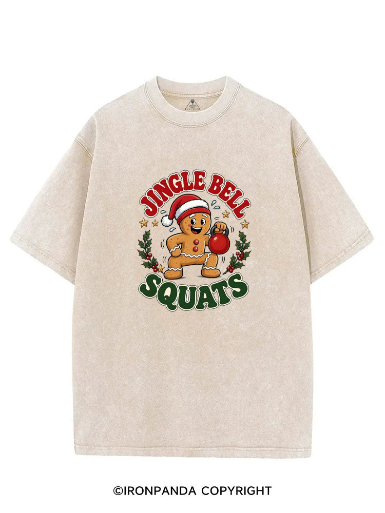 JINGLE BELL SQUATS VINTAGE GYM SHIRT