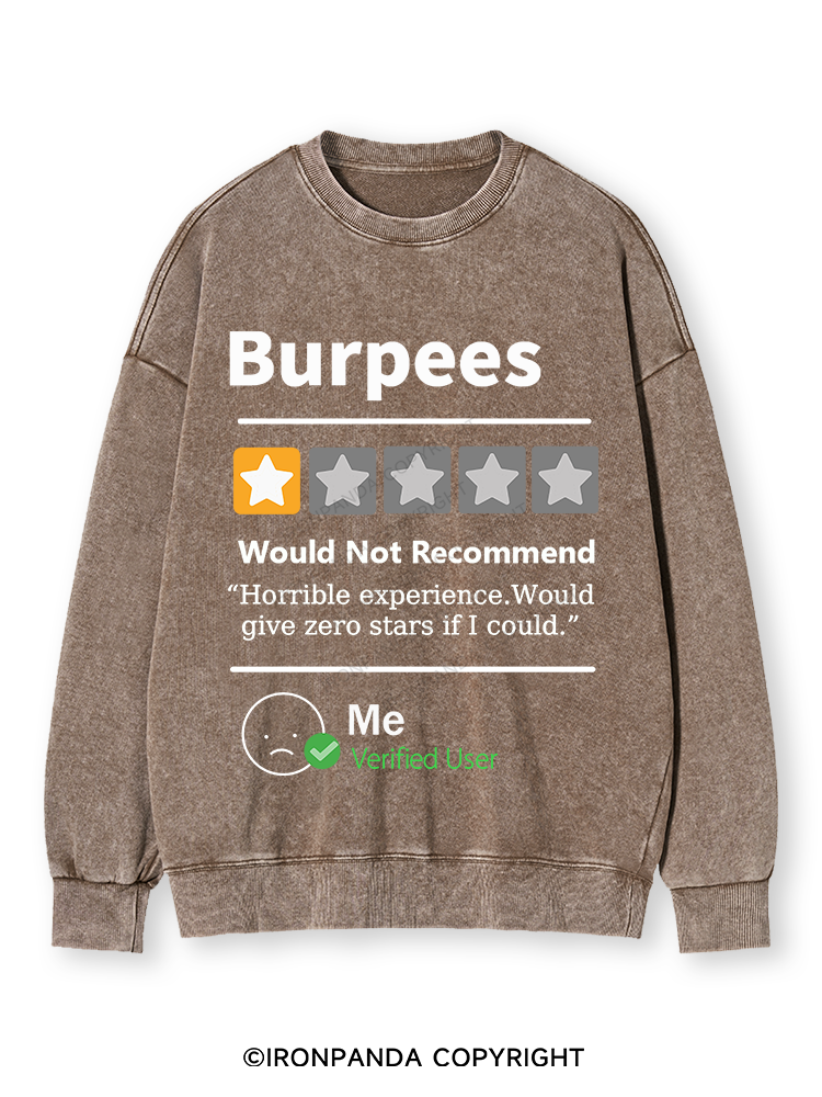 BURPEES REVIEWED Washed Sweatshirt