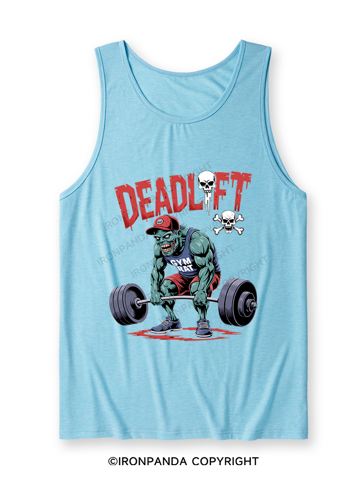 Zombie Funny Deadlift Ultra Soft Heather Tank