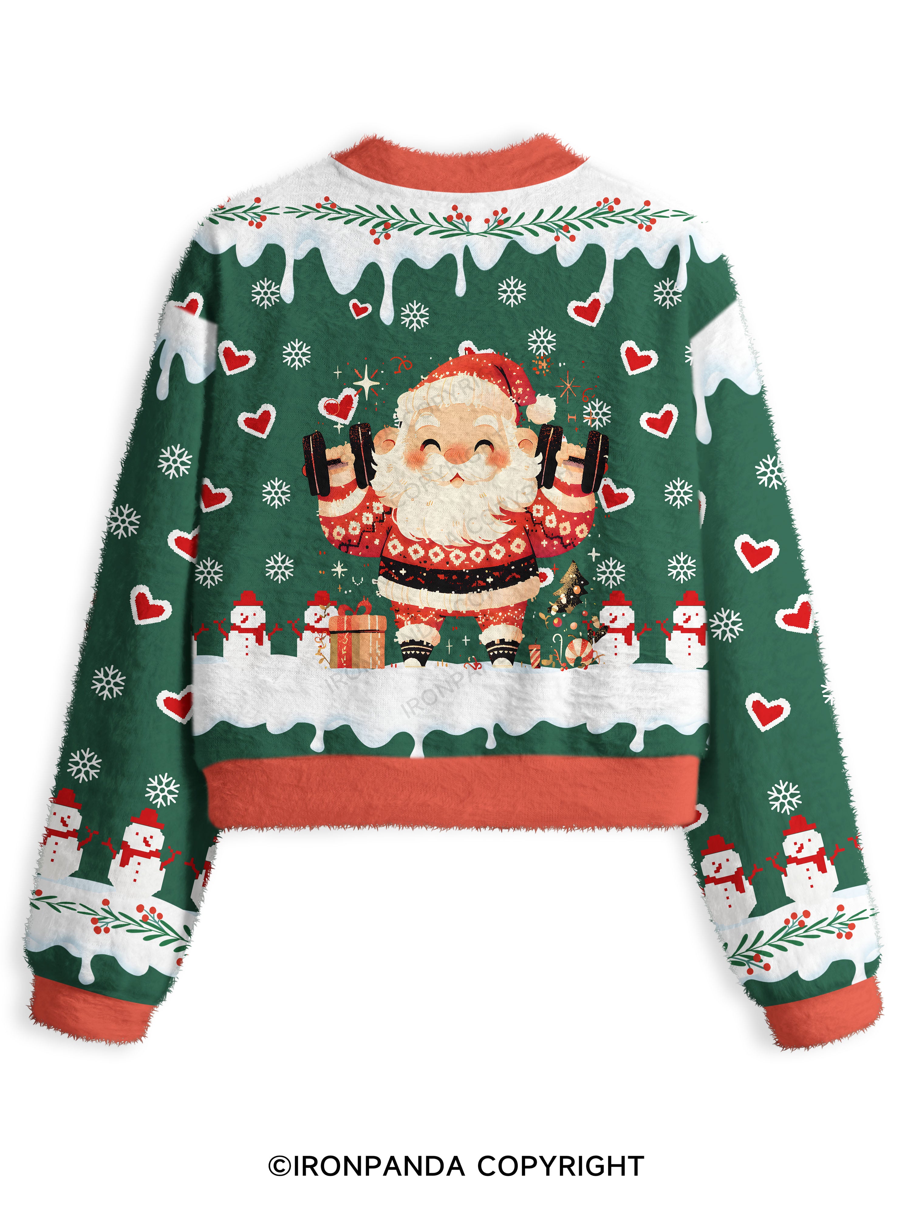 Merry Gainsmas Fuzzy Fleece Crop Sweater