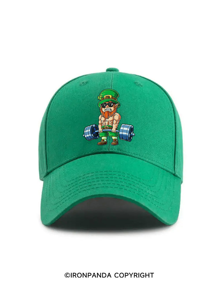 Leprechaun deadlift St. Patrick's Day cap