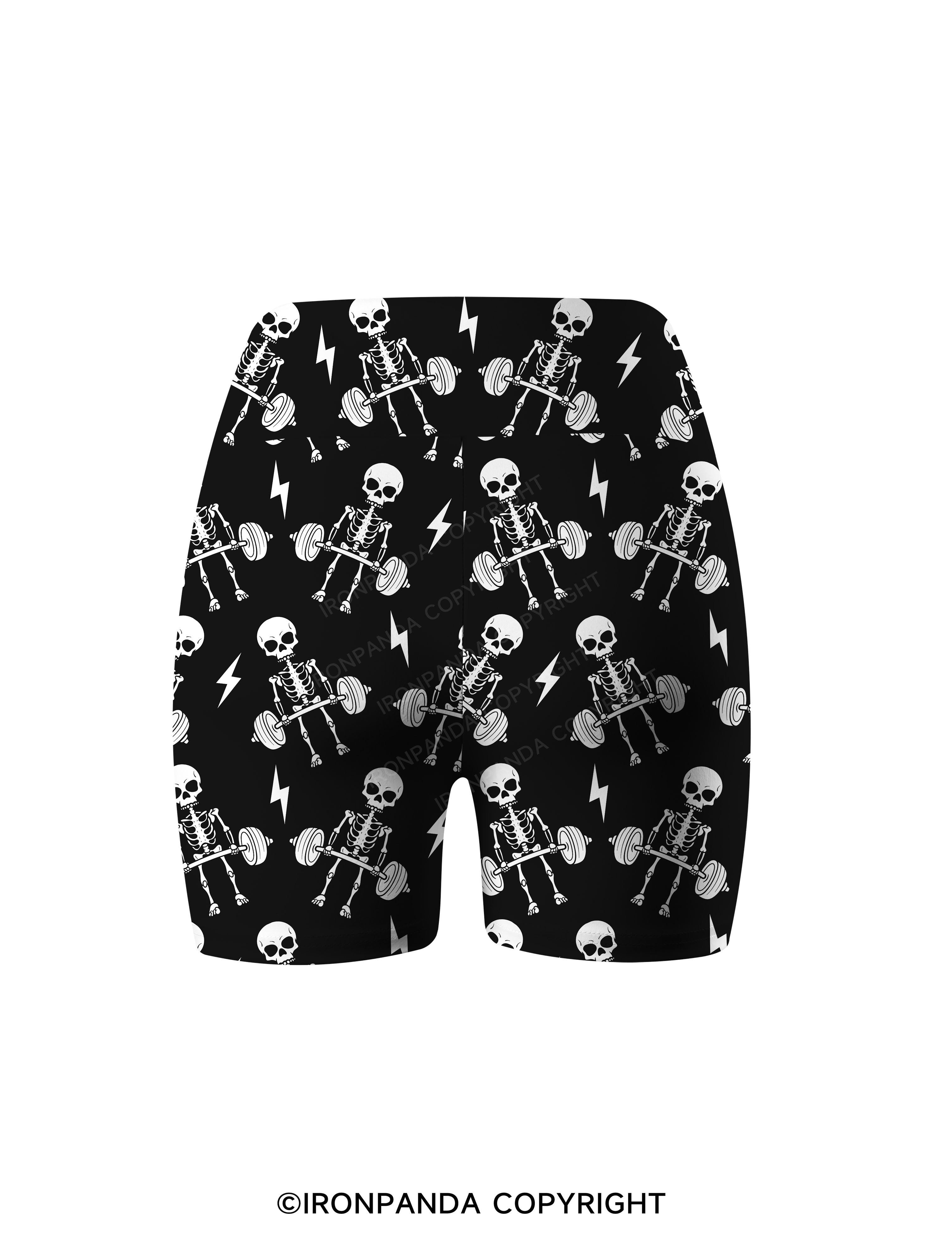 Deadlift Squad Printed Yoga Cycling Shorts
