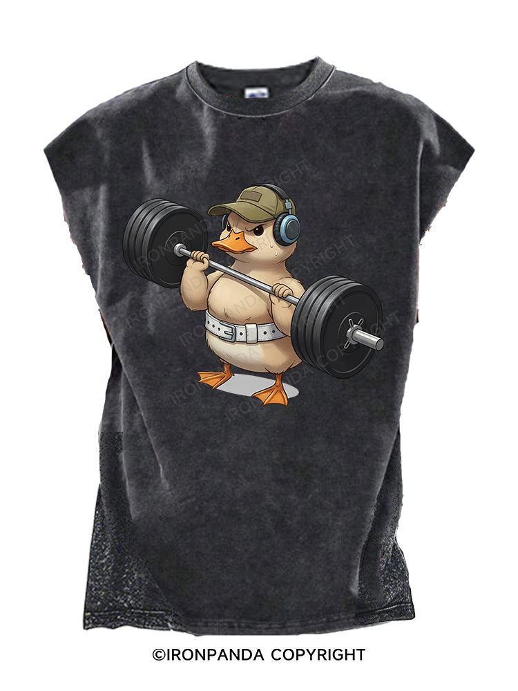 Buff Duck Cut Off Tank