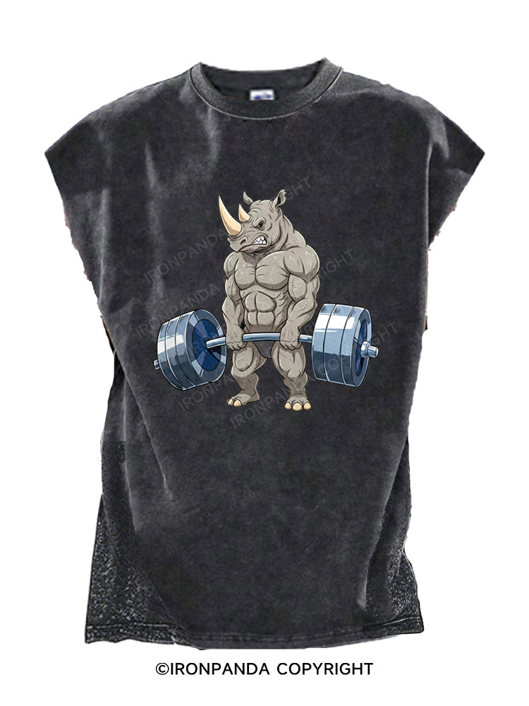 Muscular Rhino Deadlift Gym Cut Off Tank