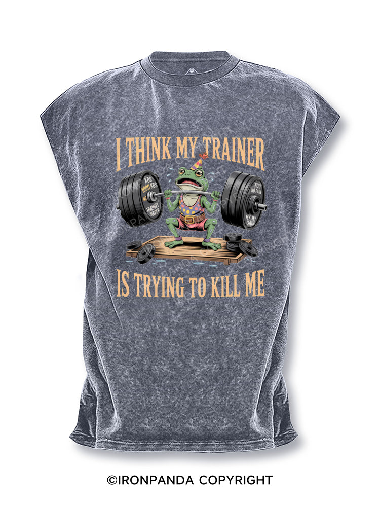 My Trainer Is Trying To Kill Me Funny Frog Cut Off Tank